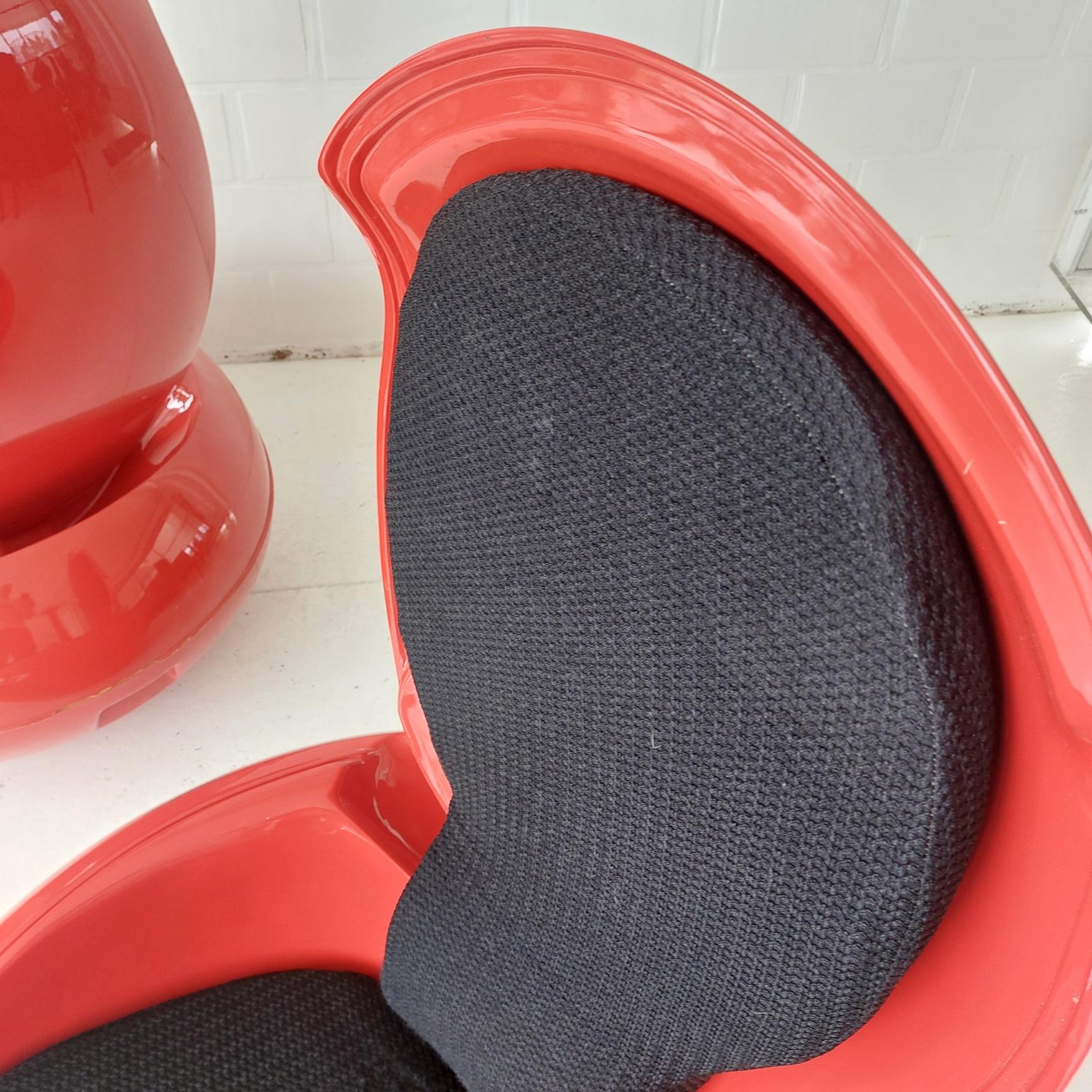 Set 2x Peter Ghyczy 1970s Garden Egg ei stuhl 1967-68 lounge Chair space age For Sale 2