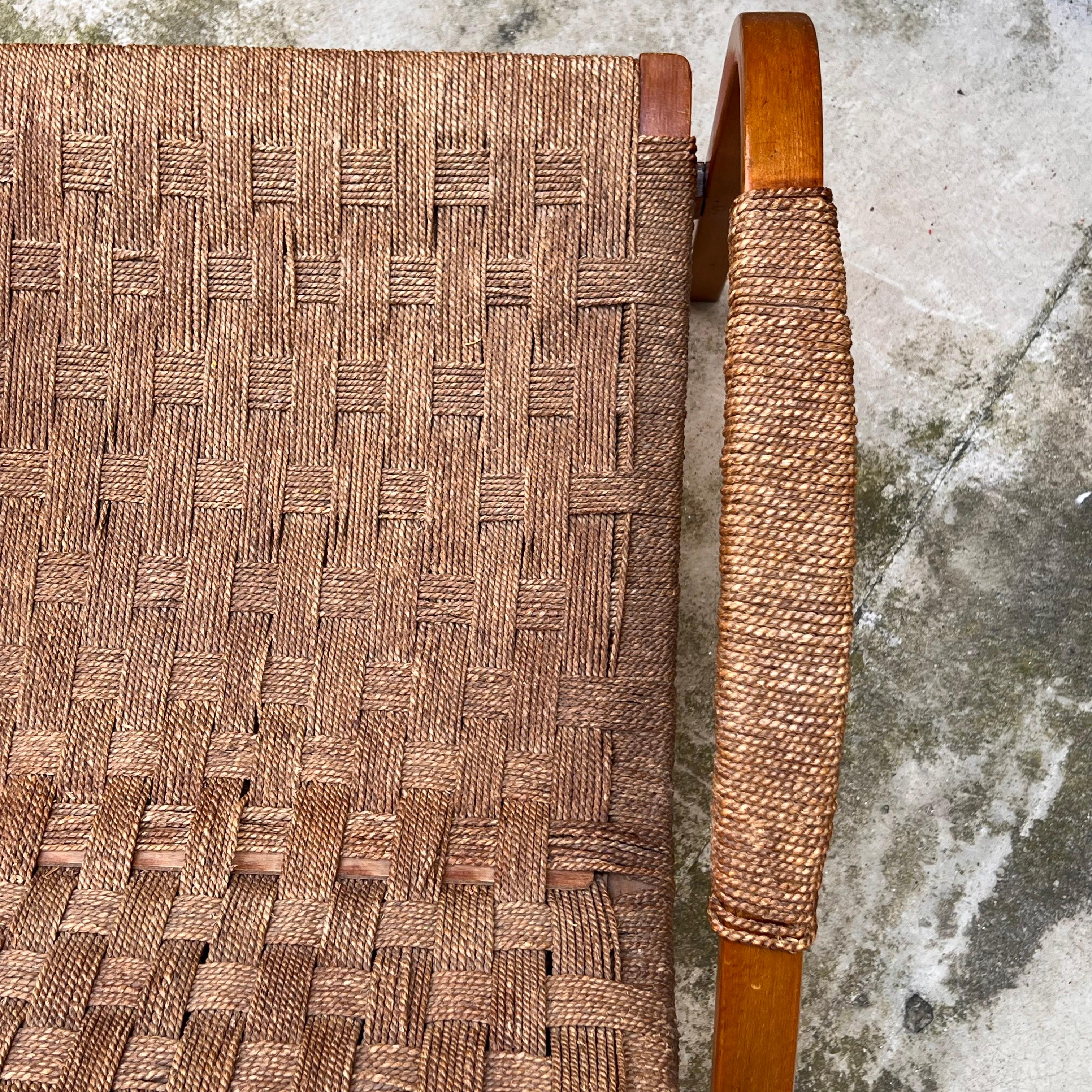 Set 3 Chaise Lounge and 1 Stool/Pouff - G. Pagano Pogatschnig - italy 1940s For Sale 4