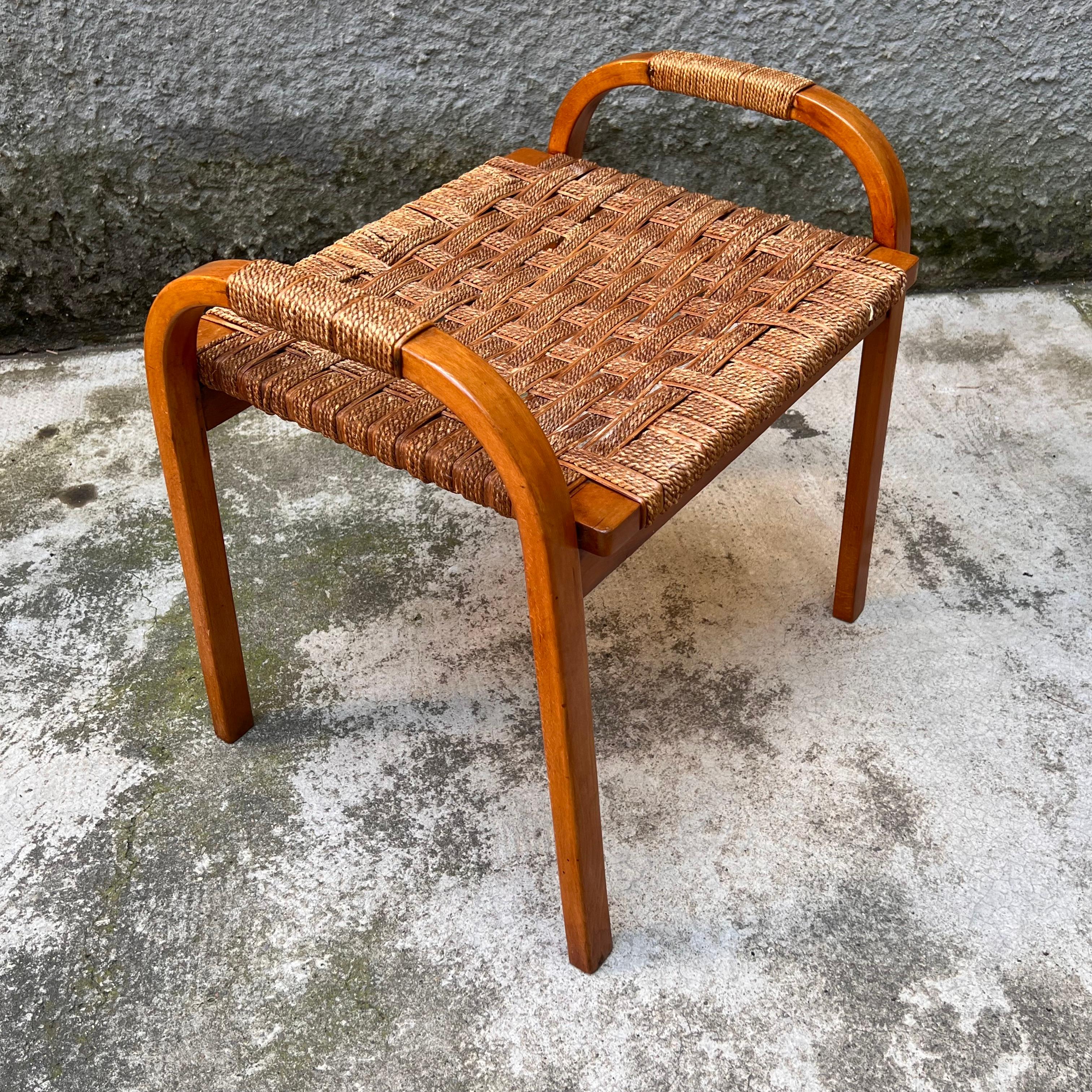 Set 3 Chaise Lounge and 1 Stool/Pouff - G. Pagano Pogatschnig - italy 1940s For Sale 7