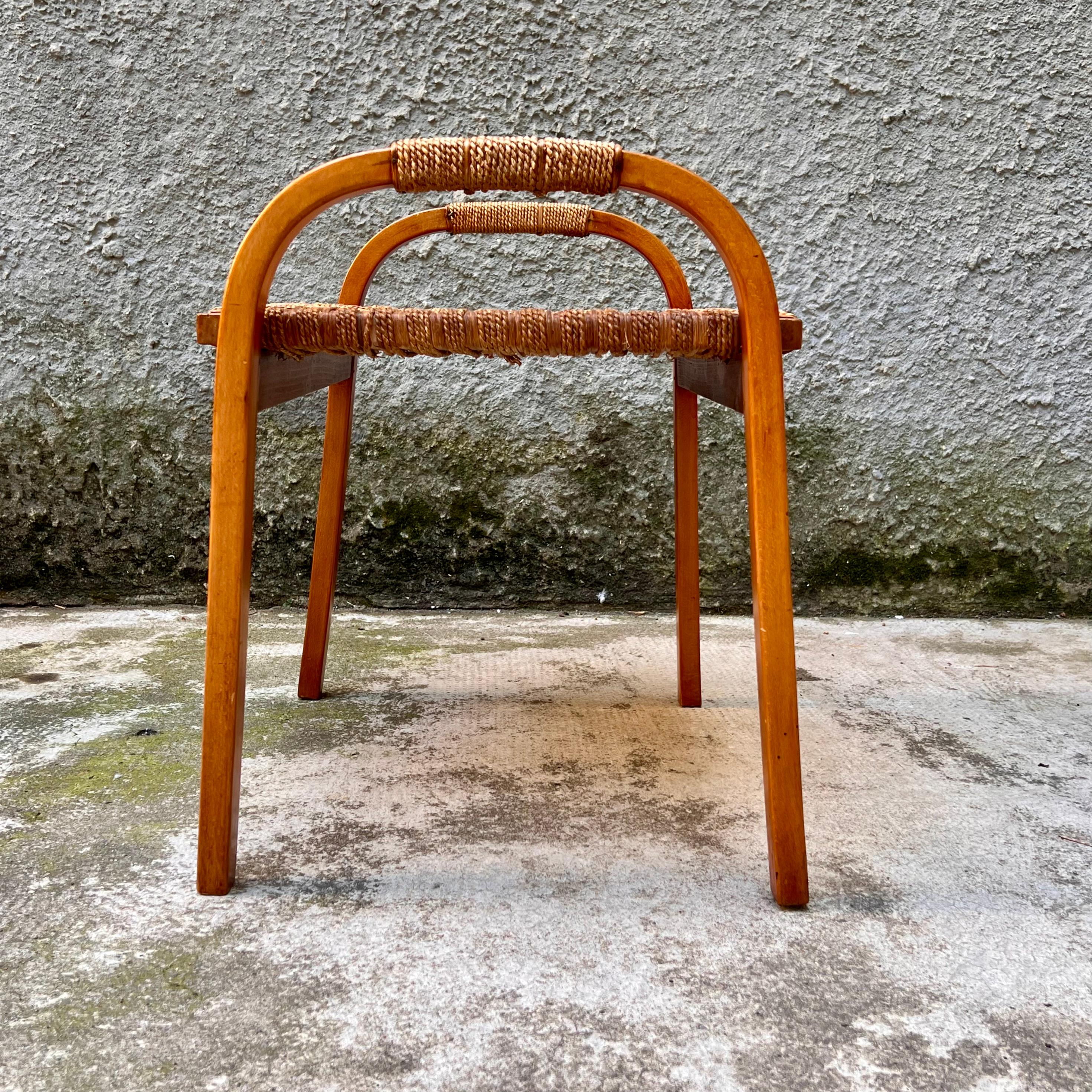 Set 3 Chaise Lounge and 1 Stool/Pouff - G. Pagano Pogatschnig - italy 1940s For Sale 10