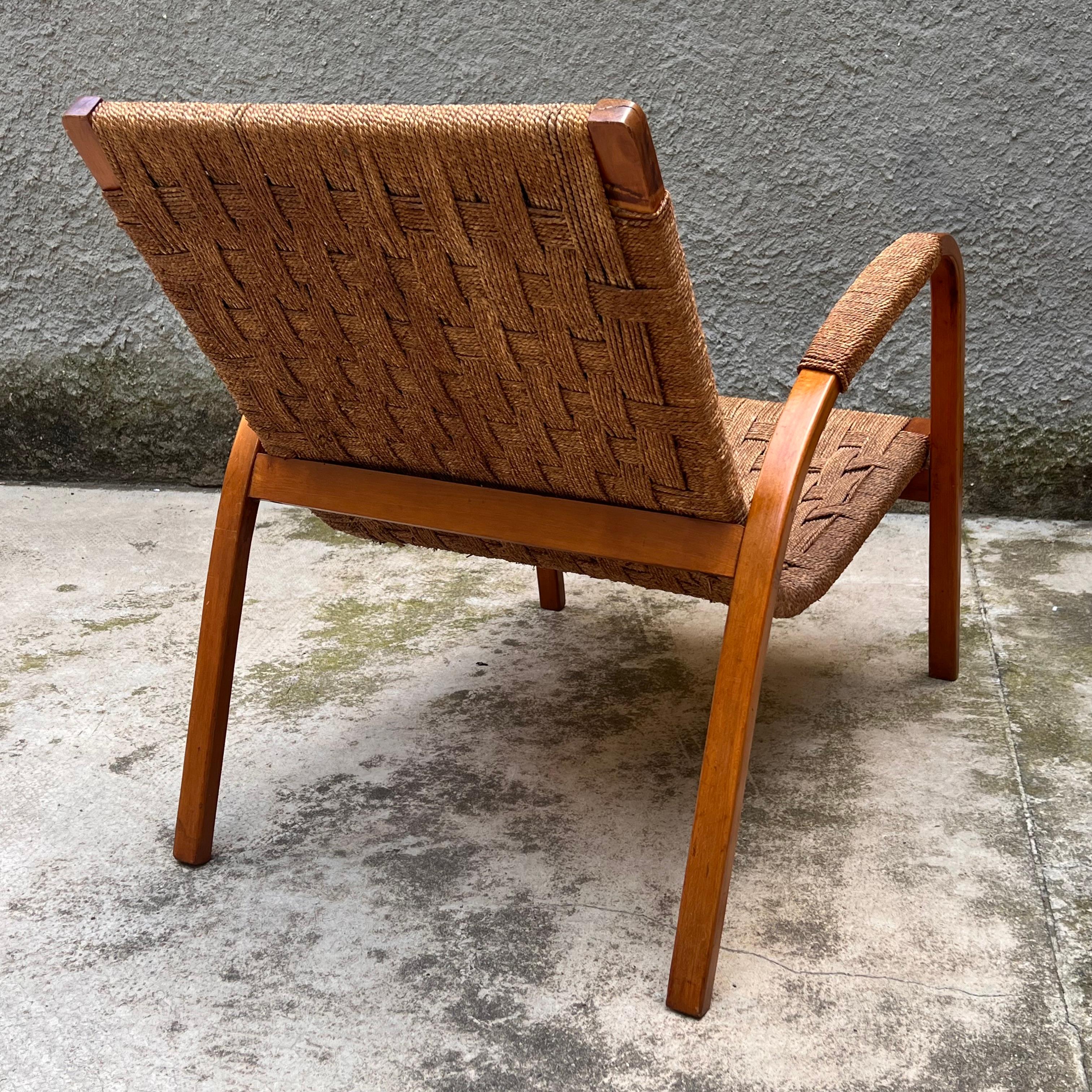 Set 3 Chaise Lounge and 1 Stool/Pouff - G. Pagano Pogatschnig - italy 1940s For Sale 2