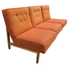 Set 3 Florence Knoll Slipper Chairs (3-seat sofa) . Classic Mid Century Modern