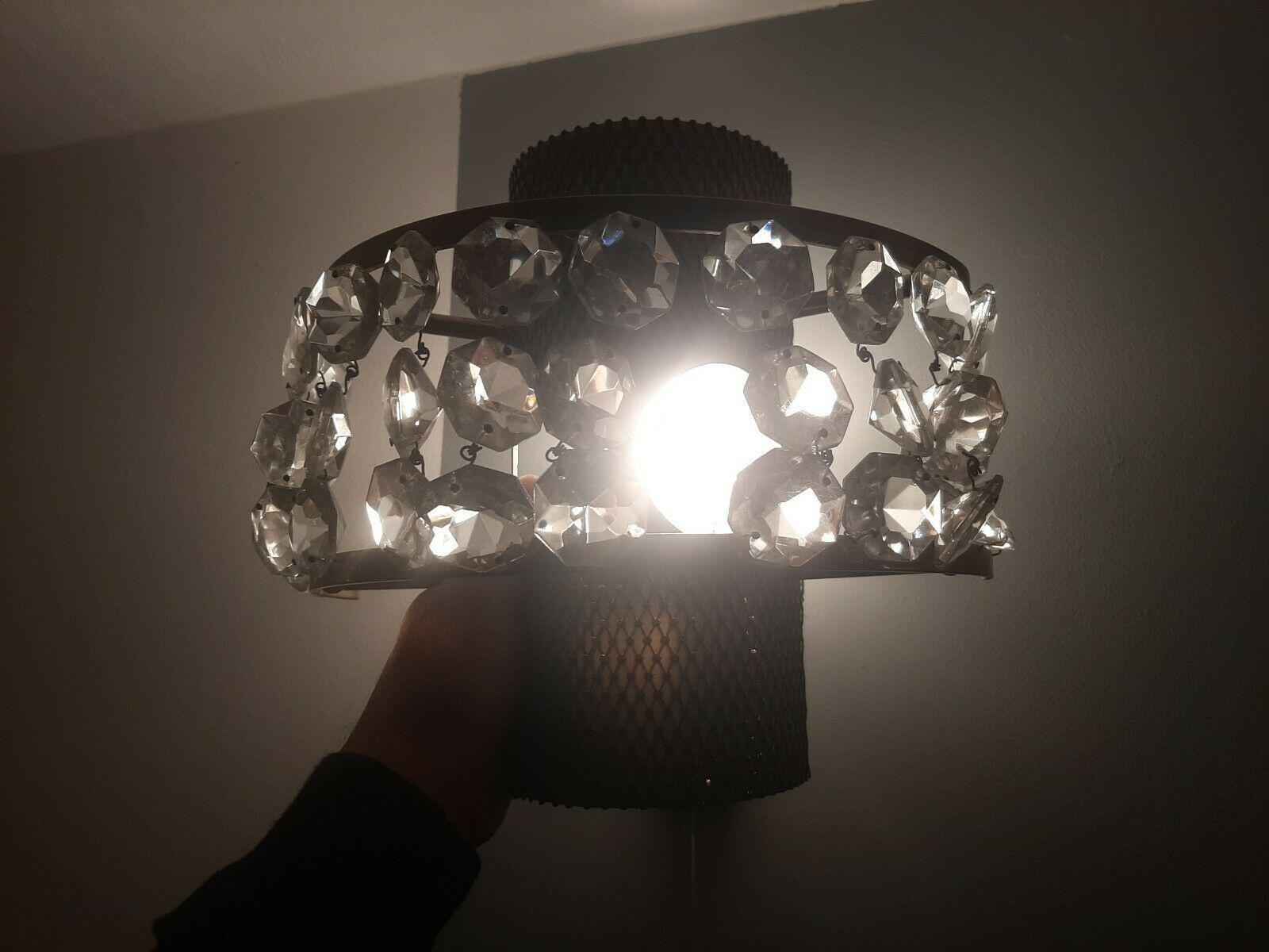 Metallo Set di 3 lampade da parete italiane moderniste in ottone con vetro Bruno GattaStilnovo in vendita