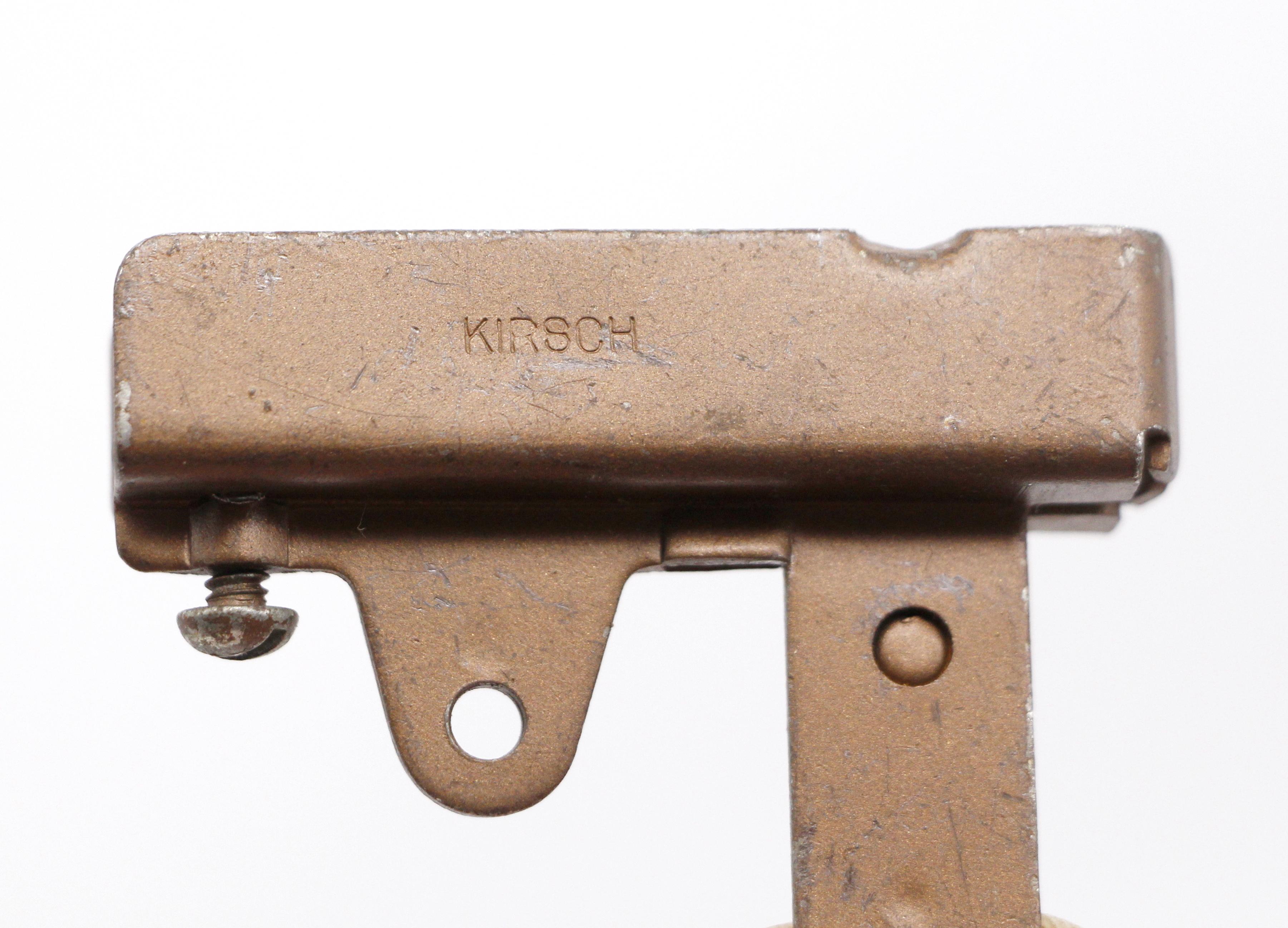 Brass Set 3 Kirsch Window Swing Arm Curtain Drape Holders For Sale