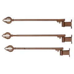 Antique Set 3 Kirsch Window Swing Arm Curtain Drape Holders