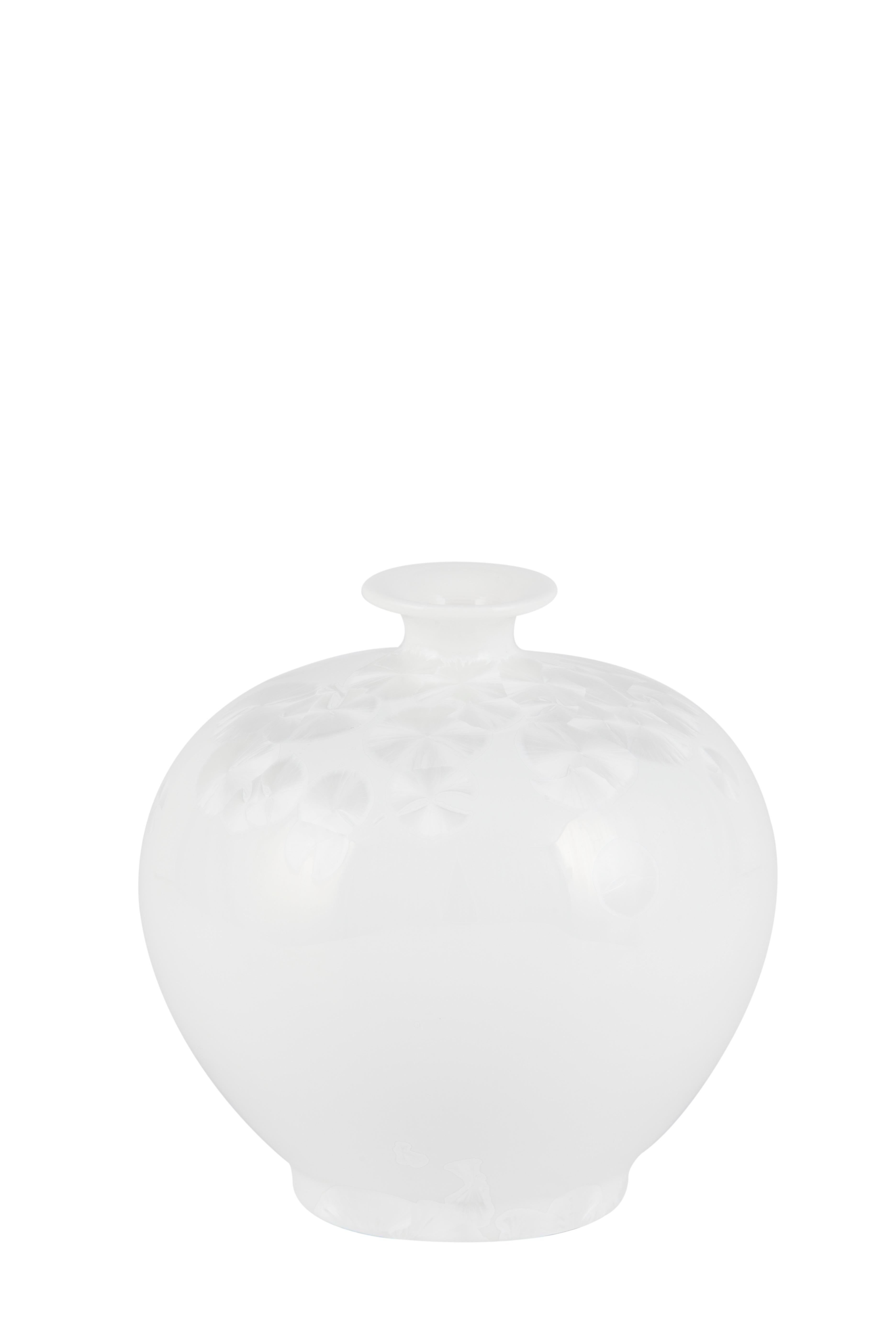 Portuguese Set/3 Porcelain Vases, DiaoChan Vases, White, Handmolded & Hand Decorated For Sale