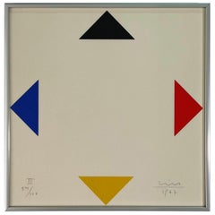 Set 3 Silkscreens, from "7 Scurious" Portfolio, Signed Max Bill, Numbered 54/100