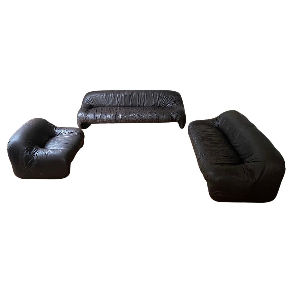 Set 3 sofas Bonanza de Afra & Tobia Scarpa pour C&B Italia.