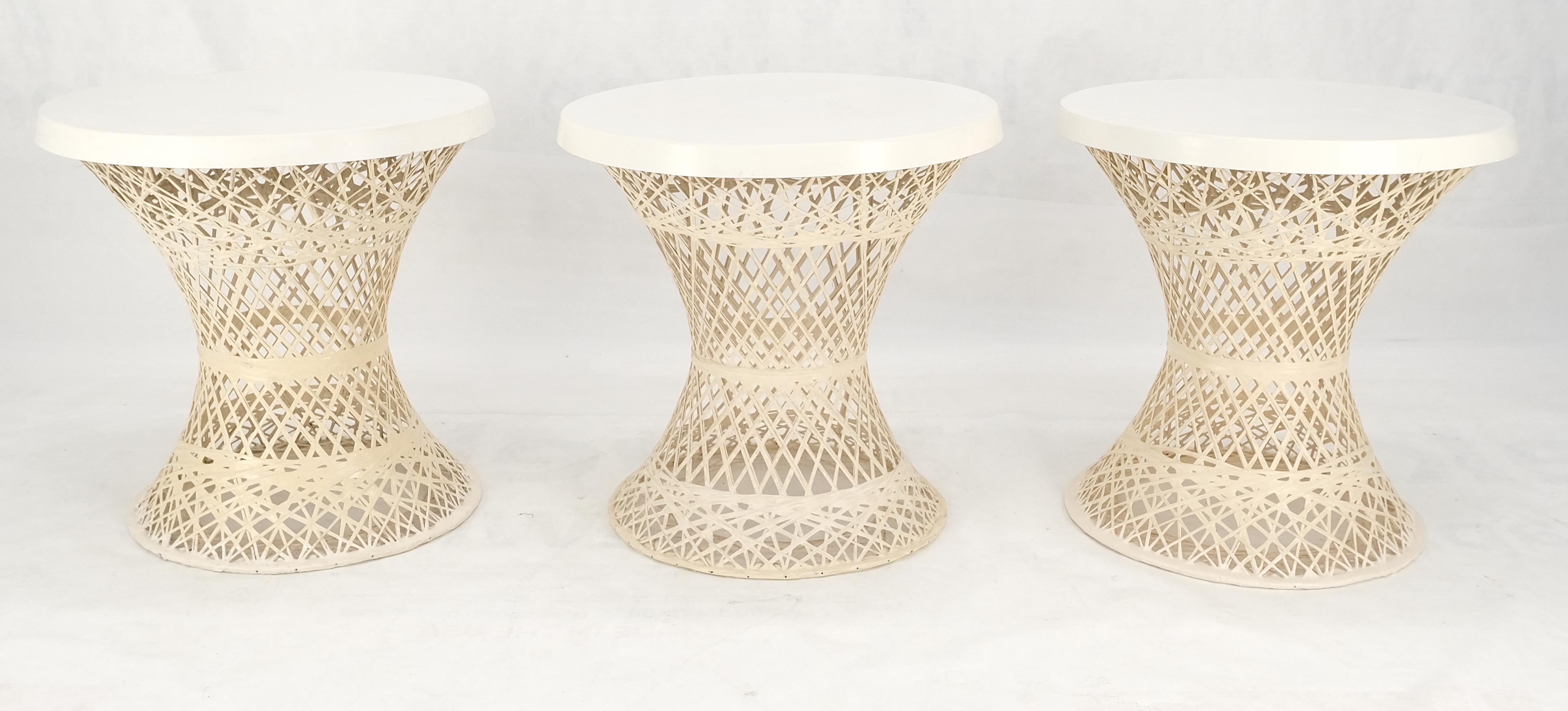 American Set 3 Spun Fiberglass Molded Stone Textured 21