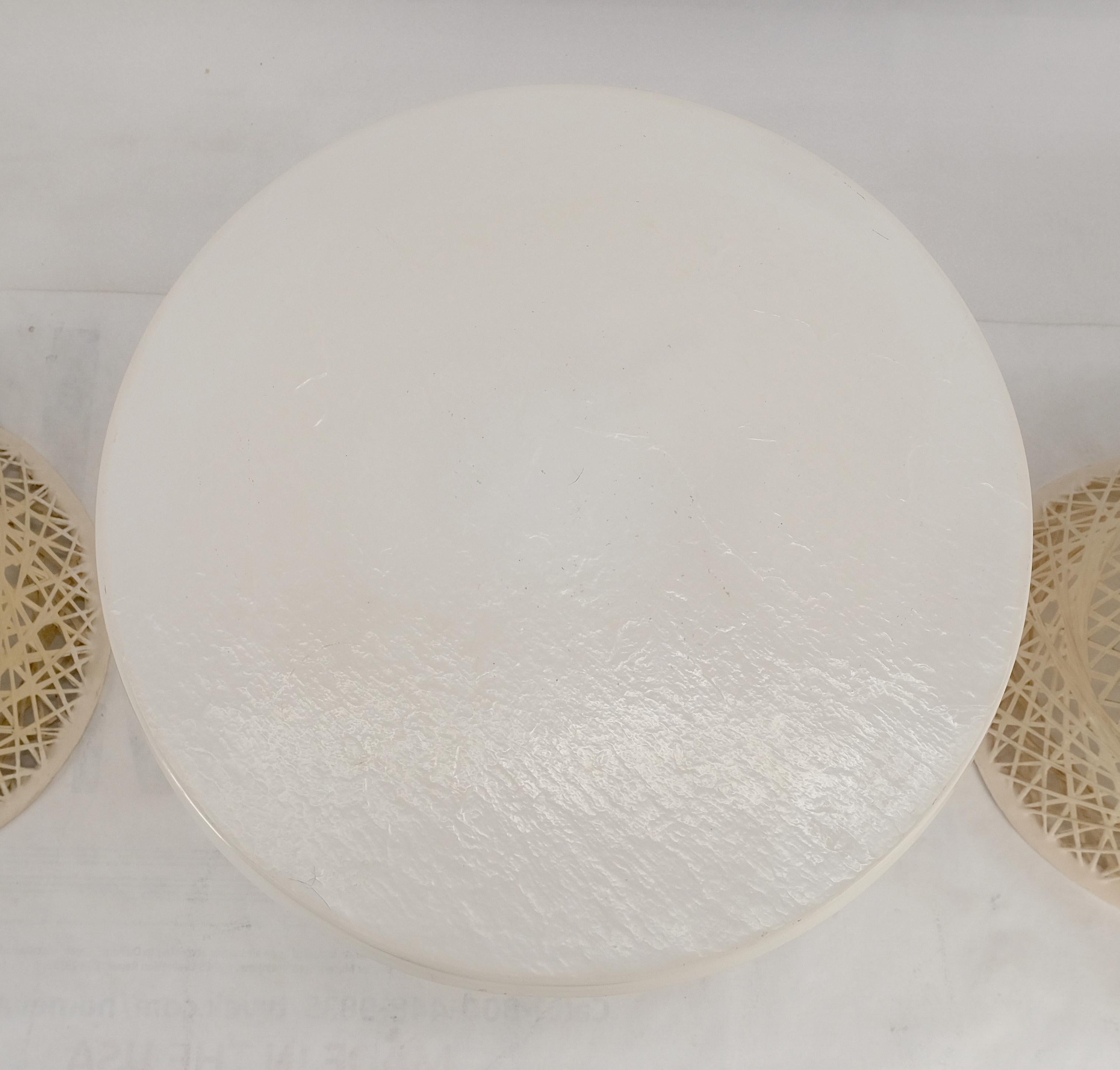 Set 3 Spun Fiberglass Molded Stone Textured 21