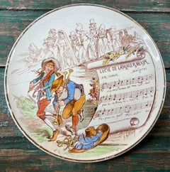 Set 3 wall plaques plates of opera music Faust from Creil Montereau