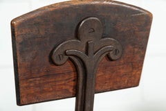 Set 4 19thC English Ecclesiastical Pine Chairs