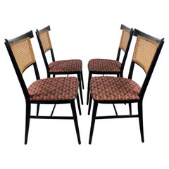 Set 4 Asian Modernist Side Dining Chairs, "PAGOTA" Designed by Paul McCobb