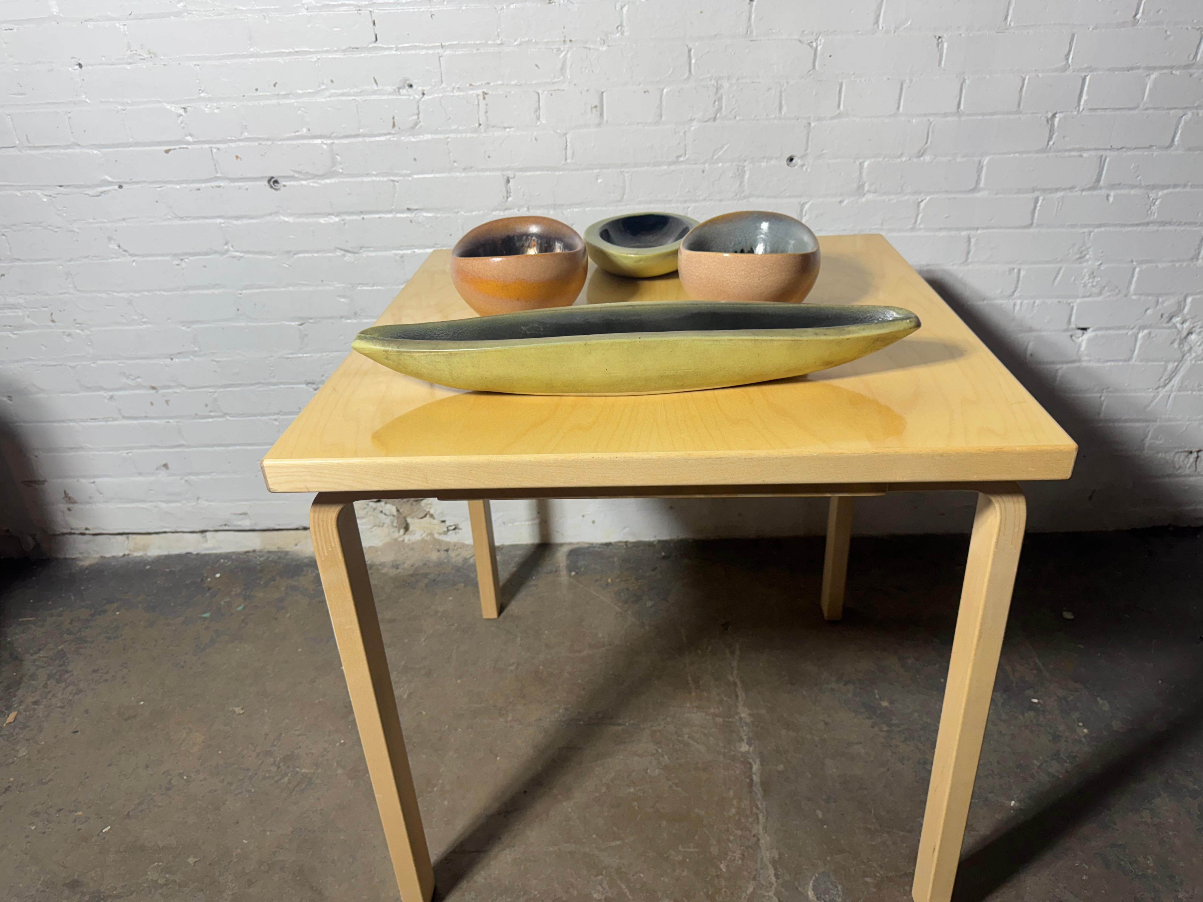 Mid-Century moderno Set 4 Bauer vases / vessels by Russel Wright 1940's / Modernist in vendita