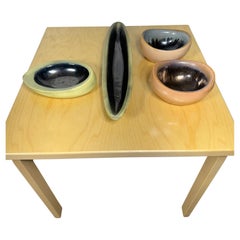 Set 4 Bauer vases / vessels by Russel Wright 1940
s / Modernist