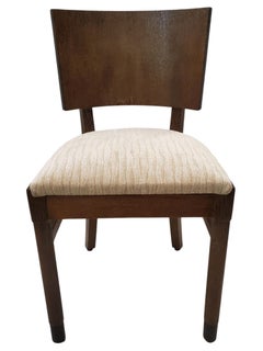 Satz 4 belgische konstruktivistische Ess- und Beistellstühle De Coene Frères "Teniers No 904