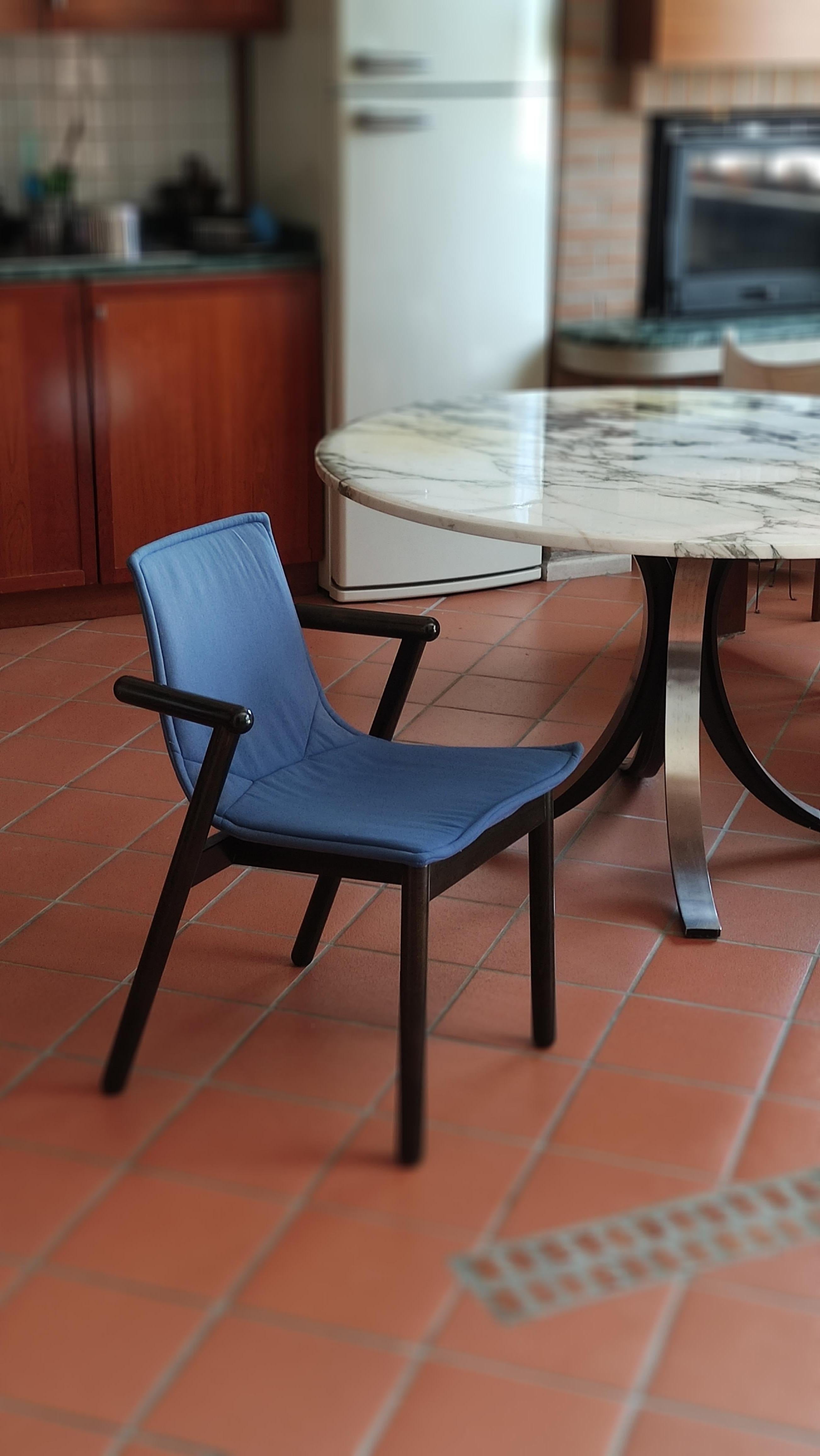 Late 20th Century Set 4 Cassina VillaBianca chairs by Vico Magistretti For Sale