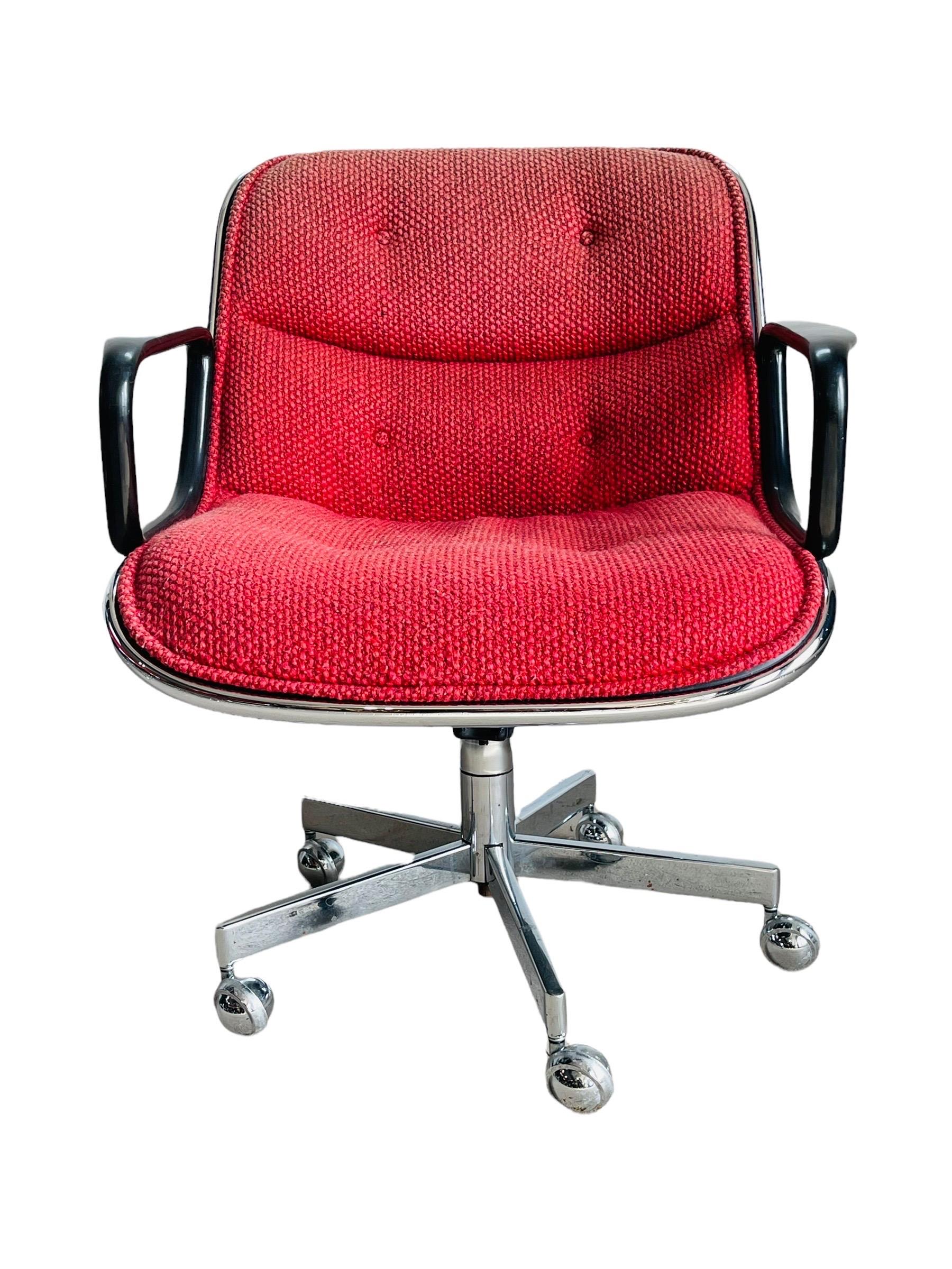 Américain Ensemble de 4 fauteuils Charles Pollock conçus par Charles Pollock pour Knoll en vente