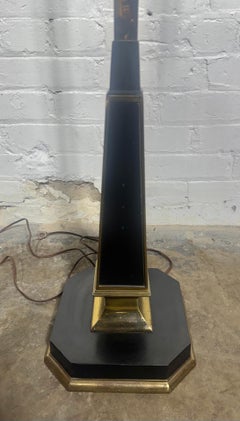 Set 4 Classic Art Deco/ Regency Brass and Glass Torchere's. .attr to Rembrandt