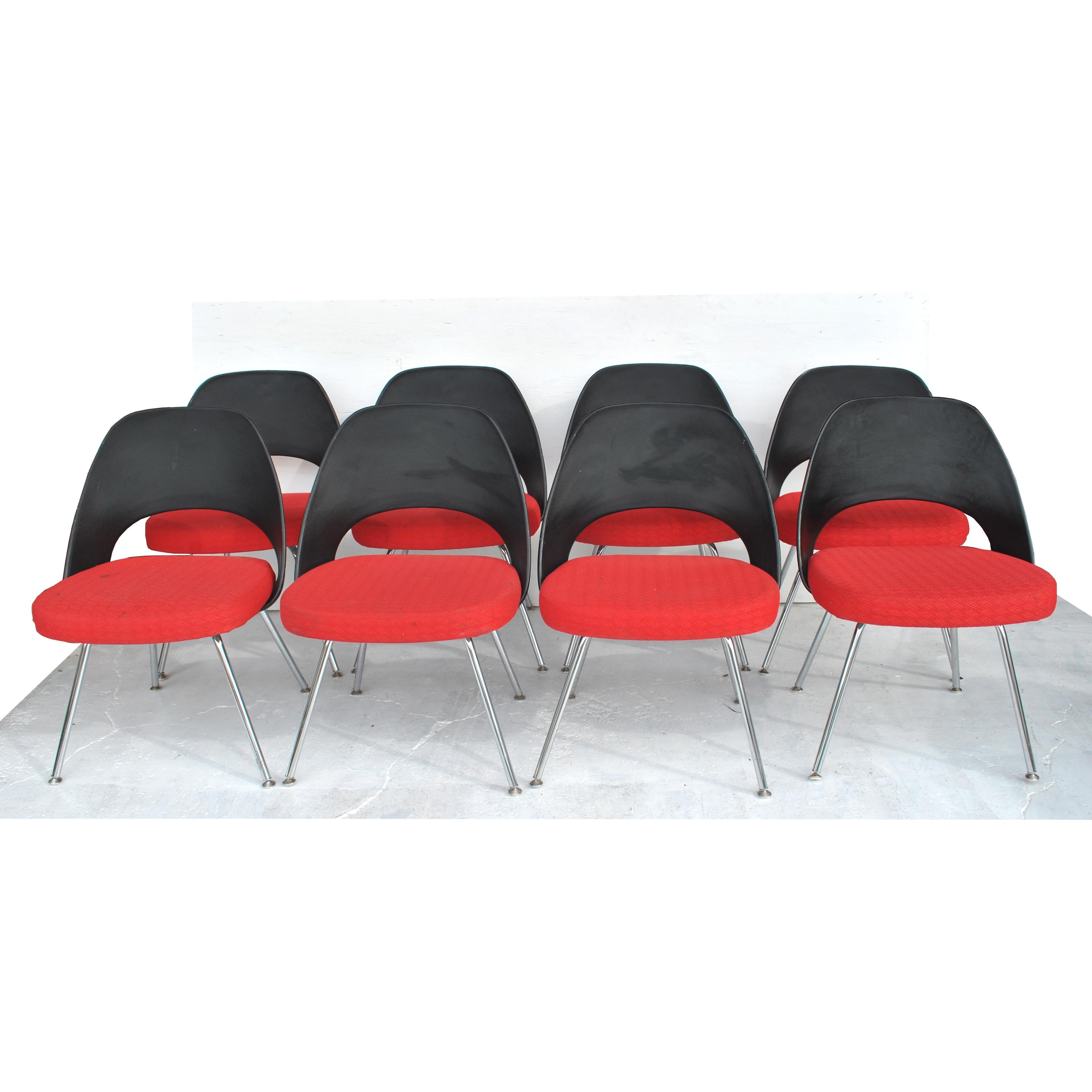 Set of Four Contemporary Knoll Eero Saarinen 72C-PC Dining Side Chairs 6