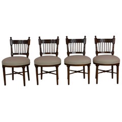 Set 4 Continental European Dining Chairs