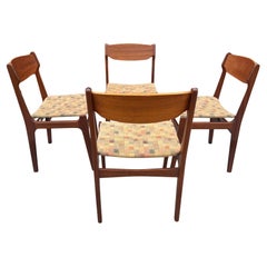 Set 4 Danish Modern Erik Buch Teak Dining Chairs