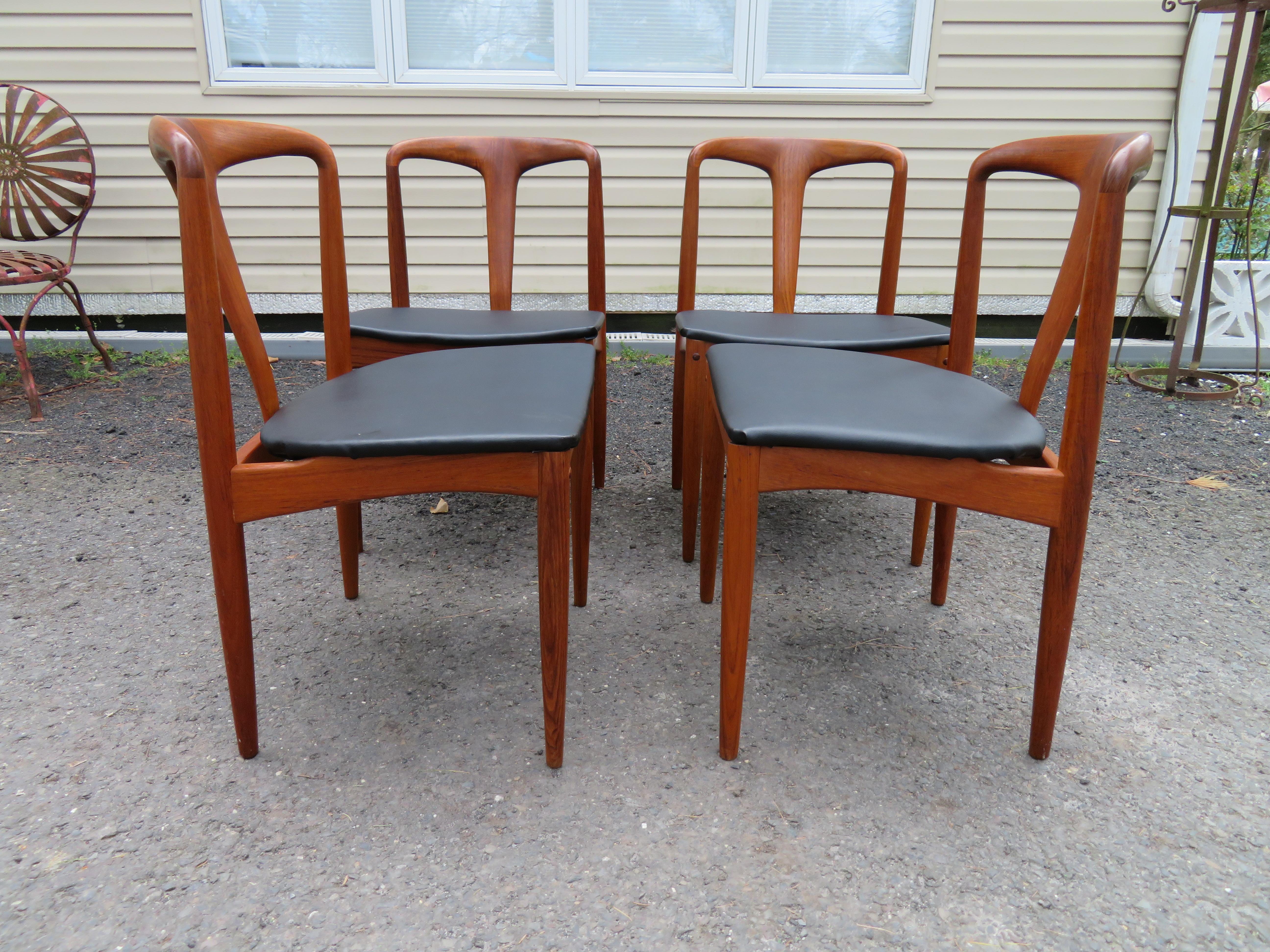 An exceptional set of four mid-century Danish modern 