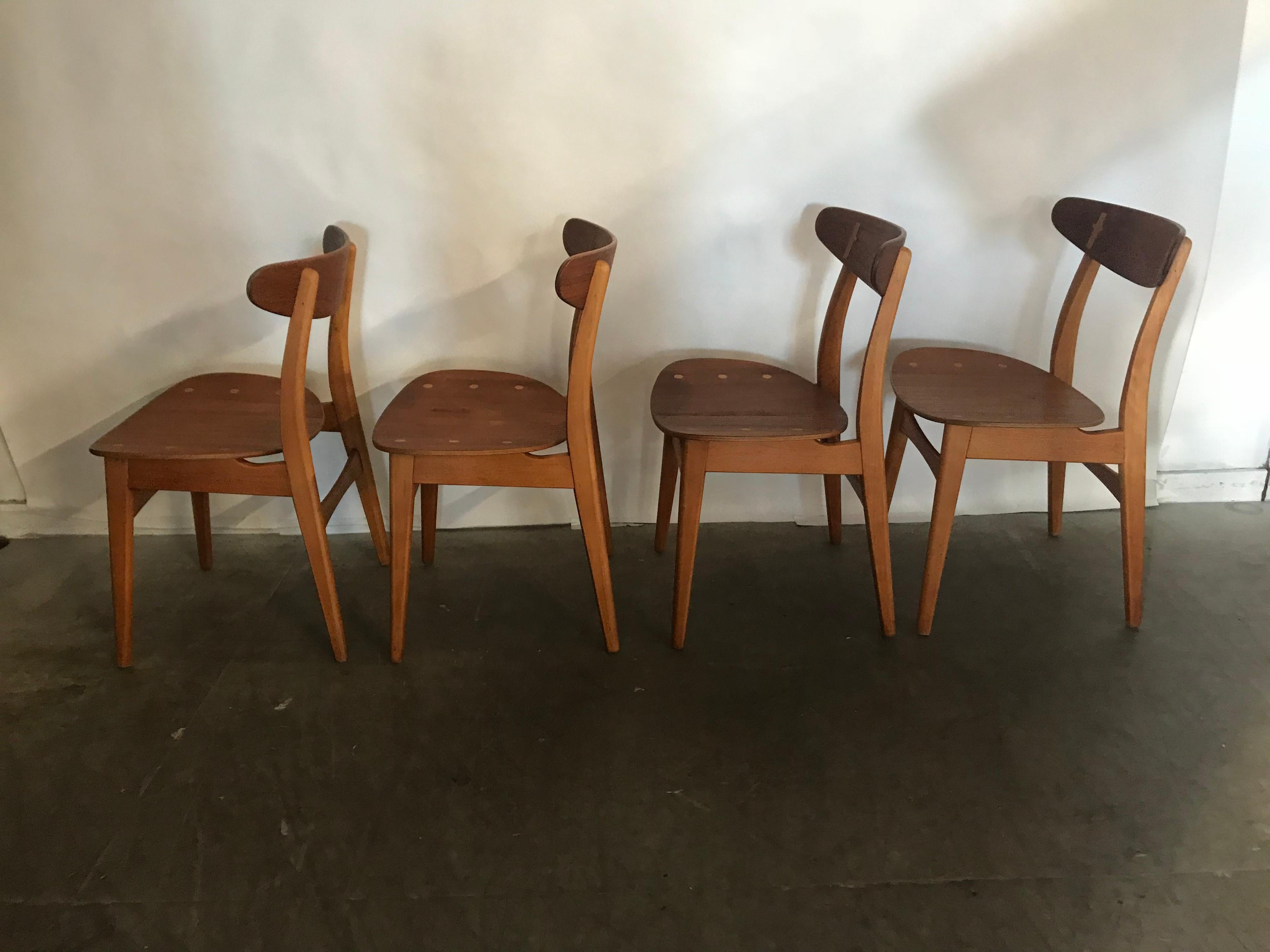 Set 4 Dining Chairs CH-30 Designed by Hans Wegner for Carl Hansen & Sons 4