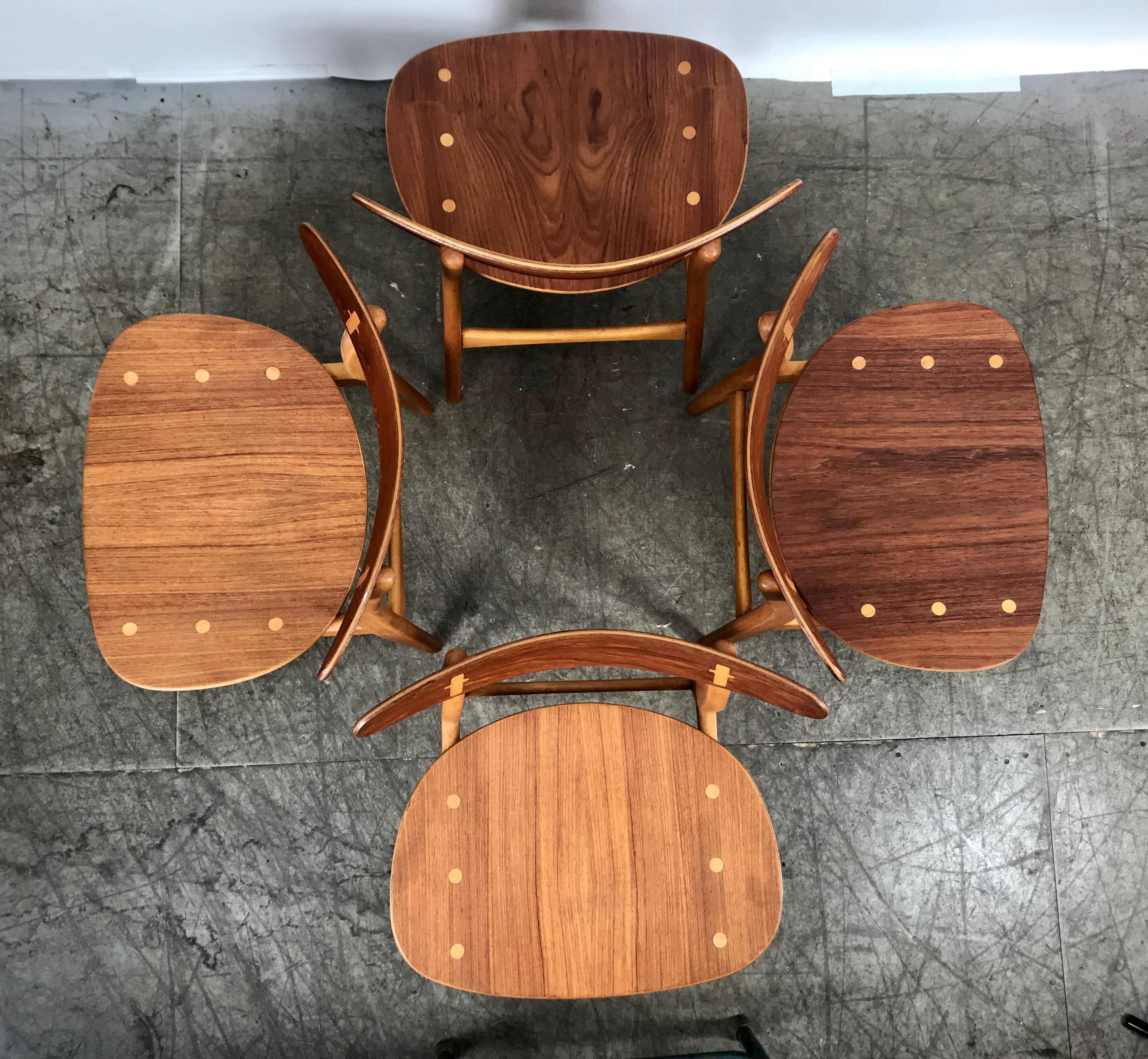 Set 4 Dining Chairs CH-30 Designed by Hans Wegner for Carl Hansen & Sons 1
