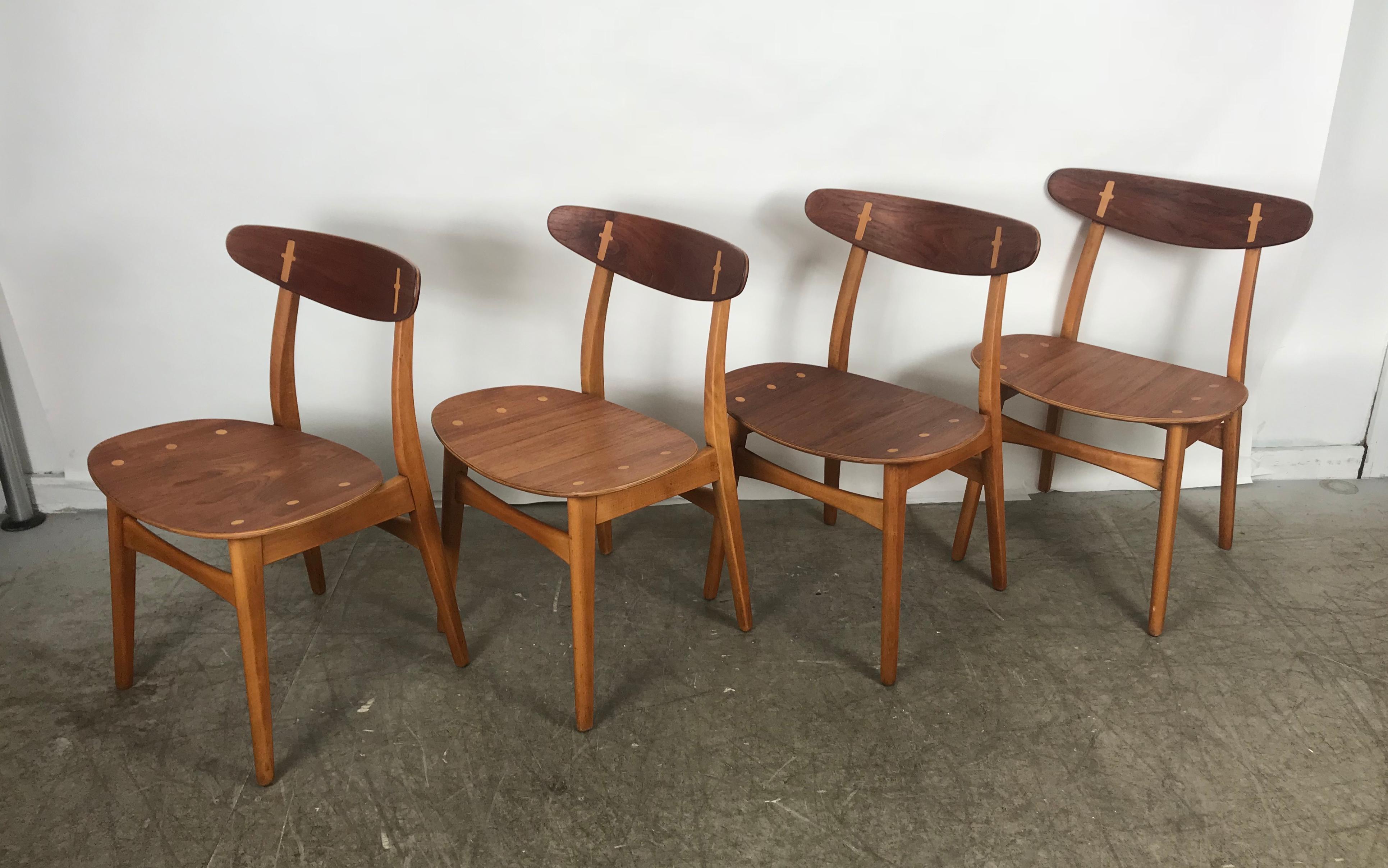 Set 4 Dining Chairs CH-30 Designed by Hans Wegner for Carl Hansen & Sons 2