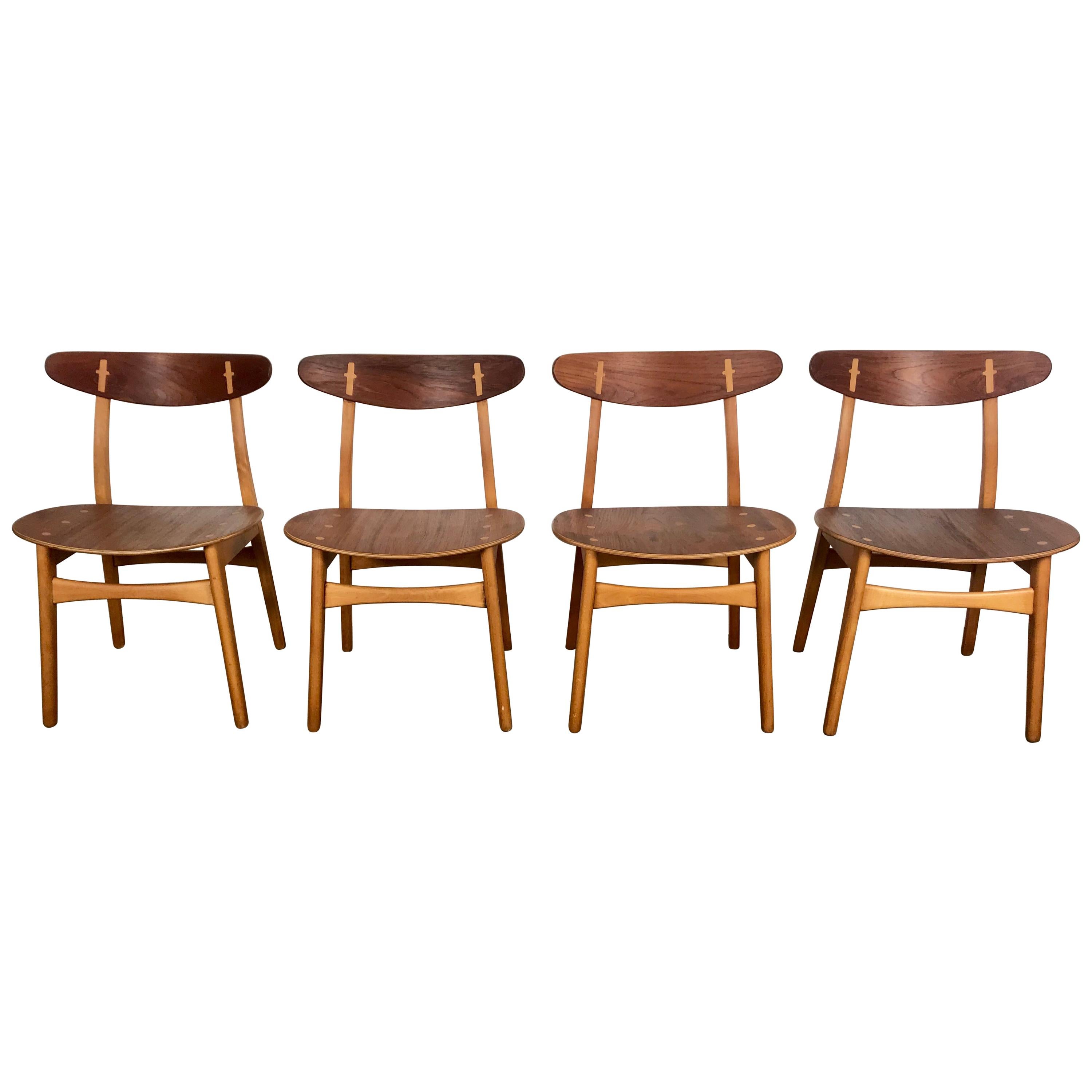 Set 4 Dining Chairs CH-30 Designed by Hans Wegner for Carl Hansen & Sons