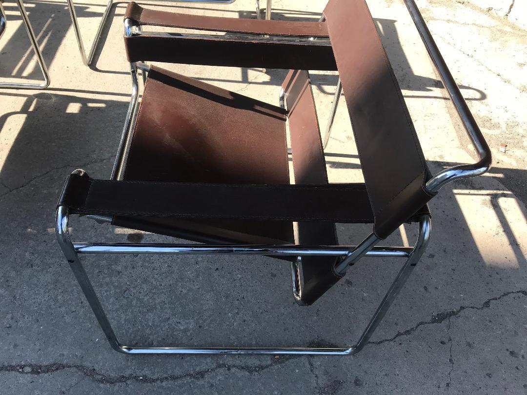 Set 4 Early Knoll International Wassily Chairs by Marcel Breuer In Good Condition In Buffalo, NY