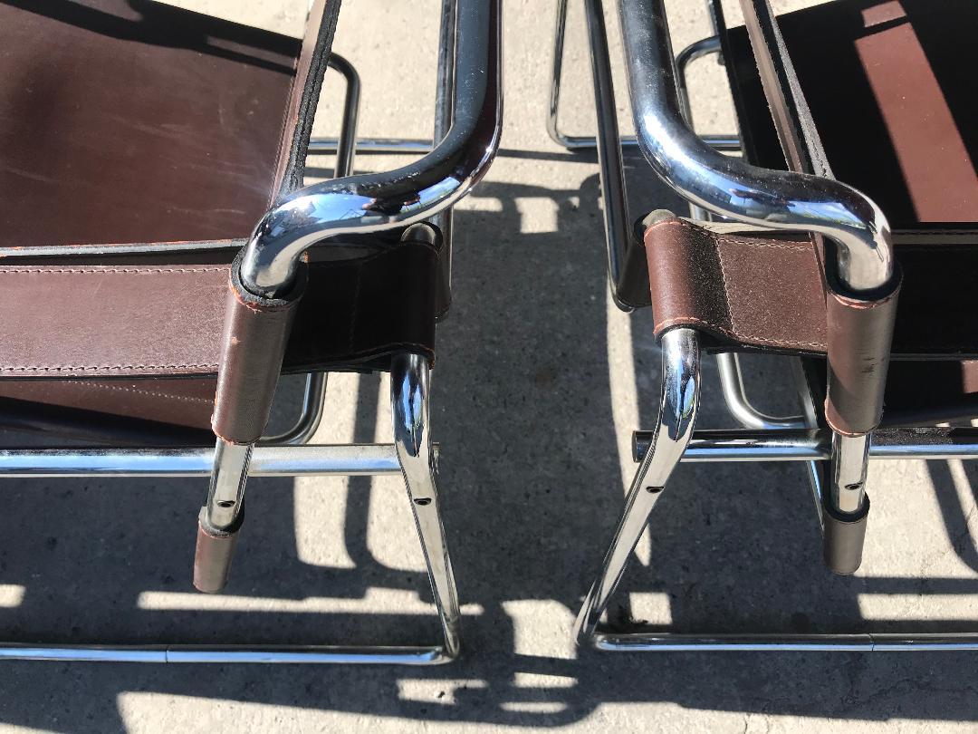 Set 4 Early Knoll International Wassily Chairs by Marcel Breuer 2