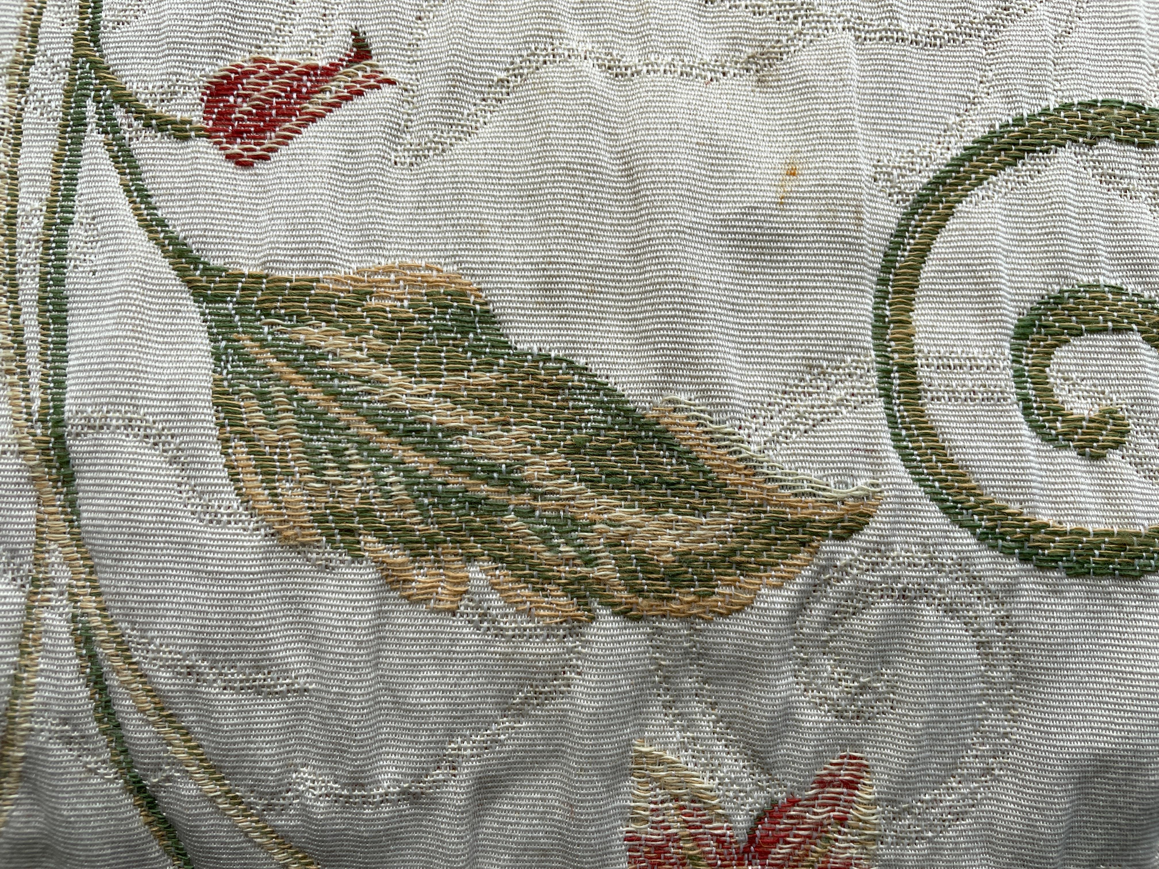Ensemble 4 rideaux floraux style 18ème siècle Coussins d'ameublement 73 