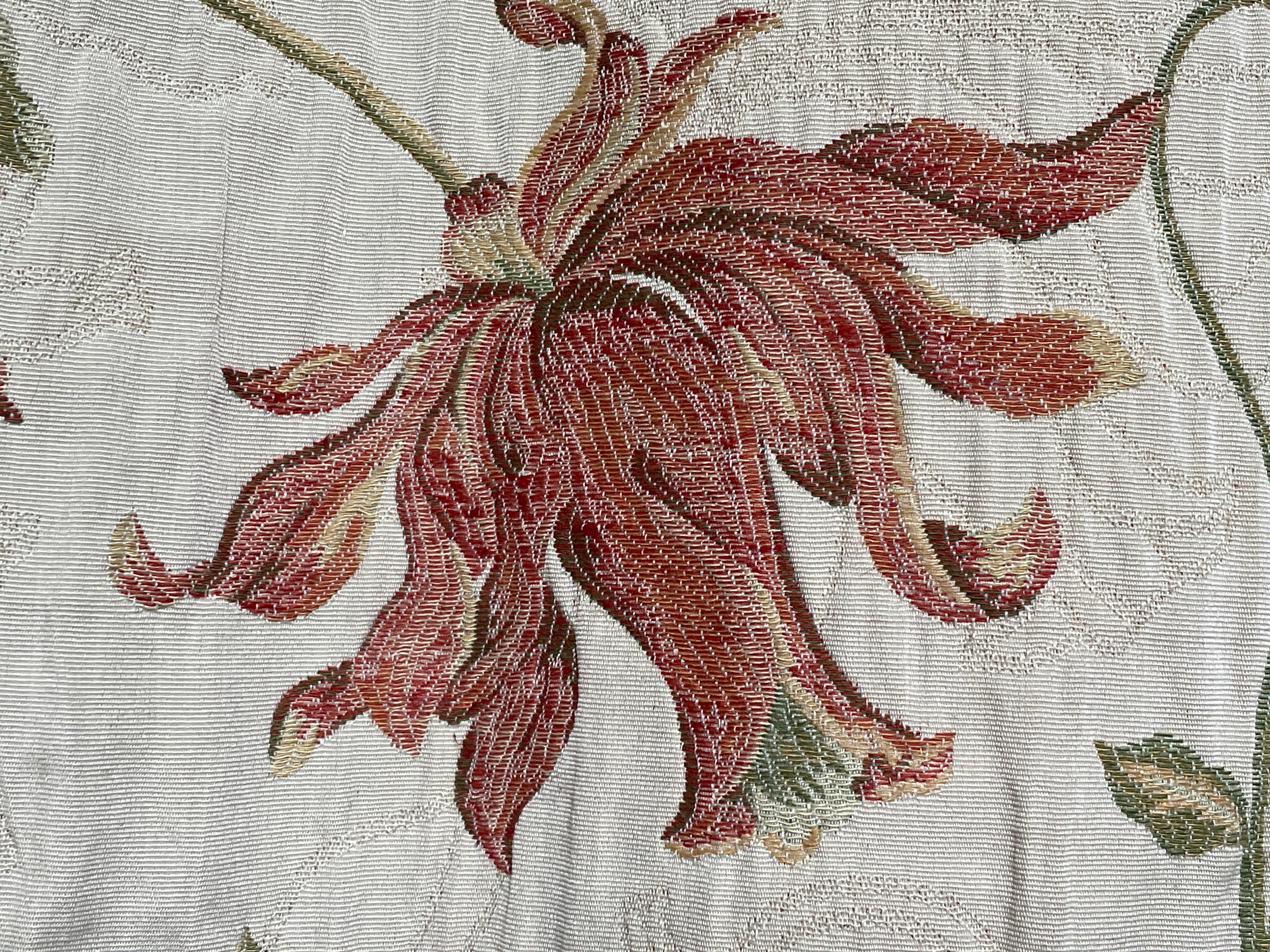 Ensemble 4 rideaux floraux style 18ème siècle Coussins d'ameublement 73 