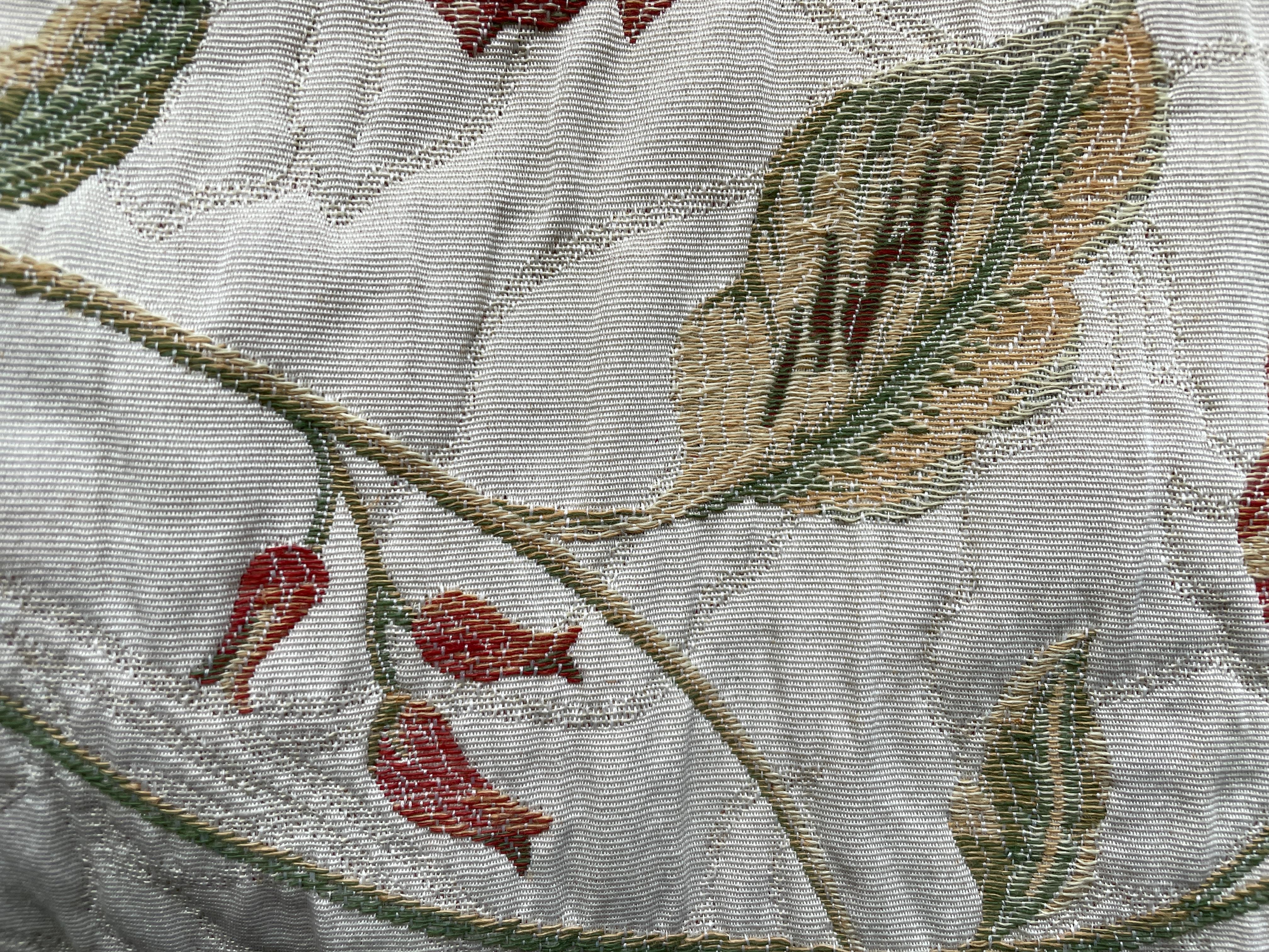 Ensemble 4 rideaux floraux style 18ème siècle Coussins d'ameublement 73 