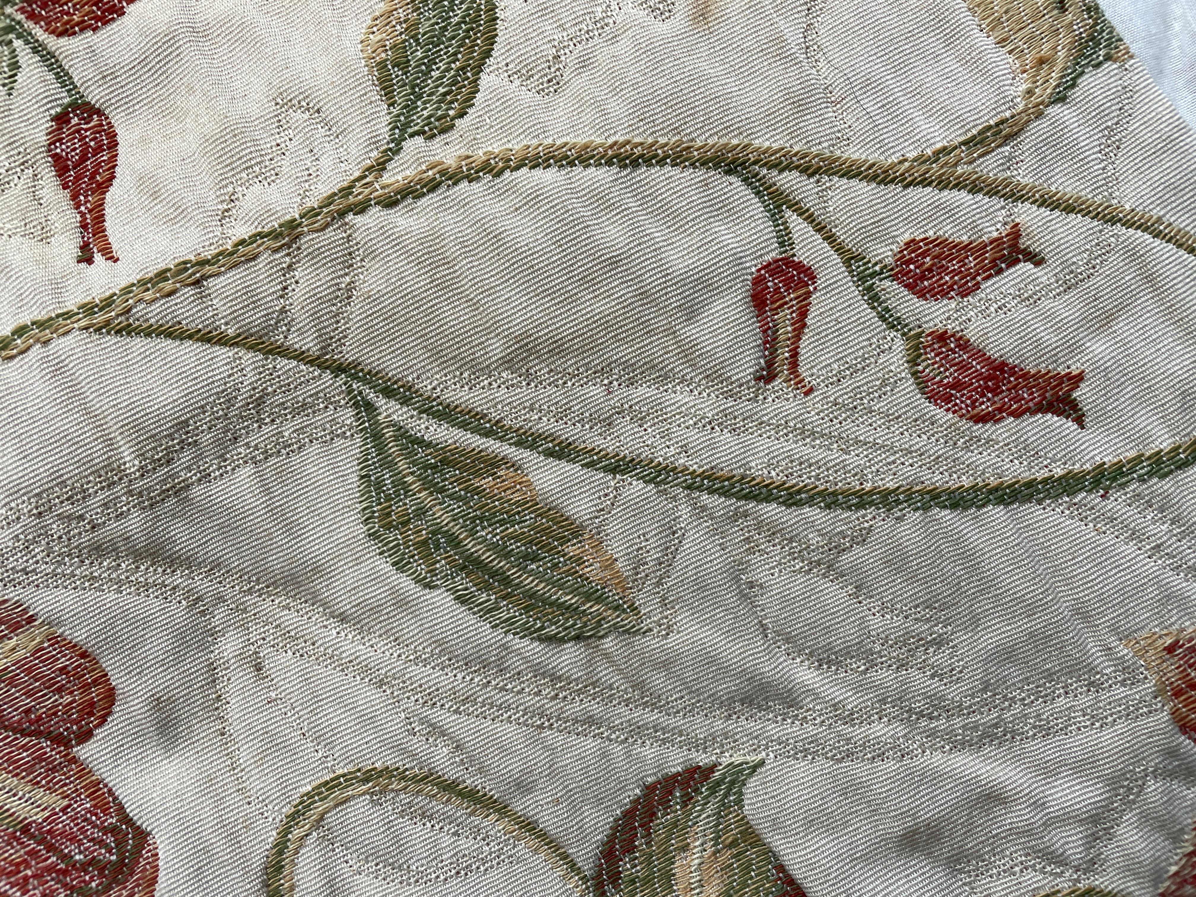 Coton Ensemble 4 rideaux floraux style 18ème siècle Coussins d'ameublement 73 