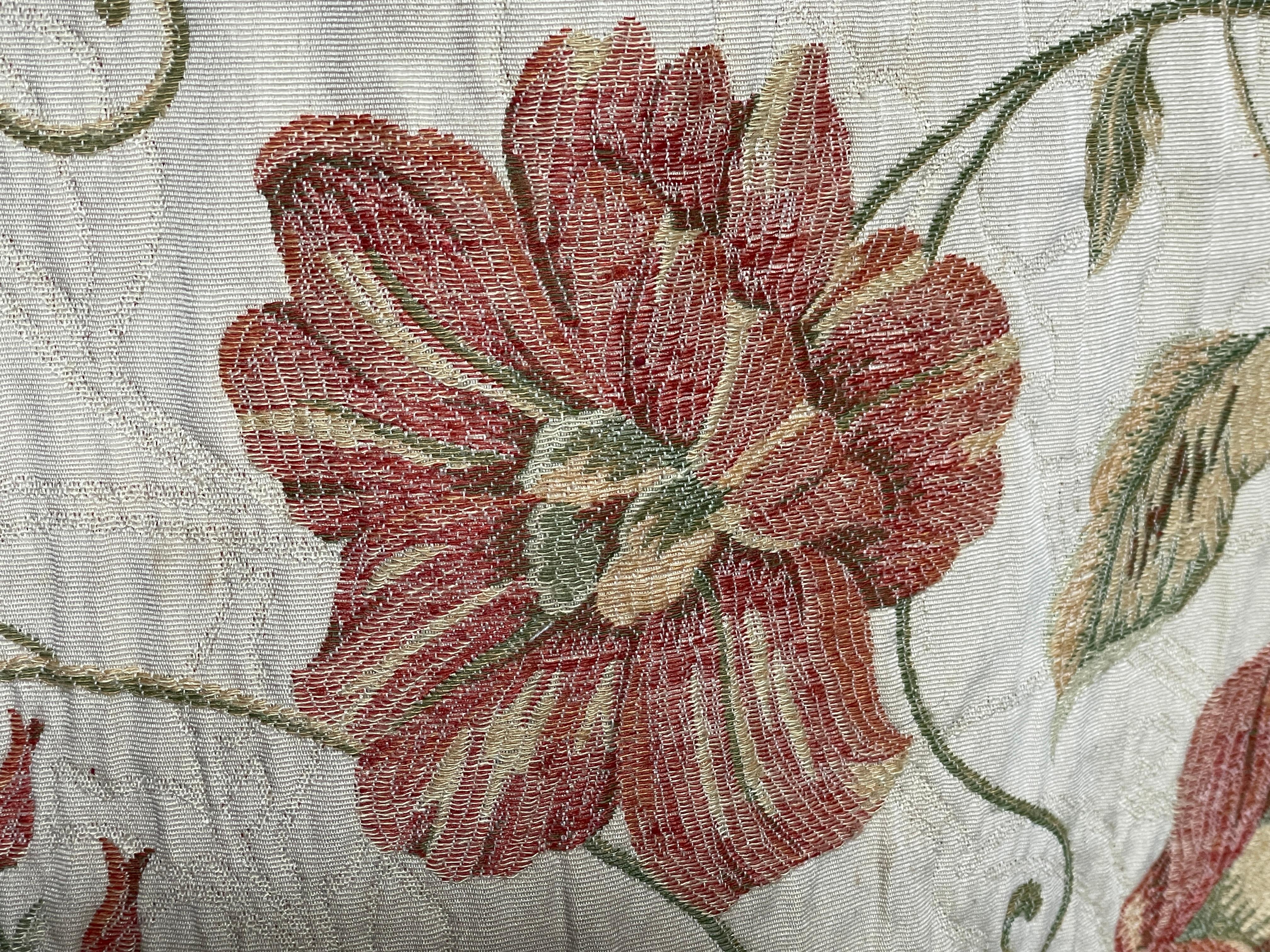 Ensemble 4 rideaux floraux style 18ème siècle Coussins d'ameublement 73 