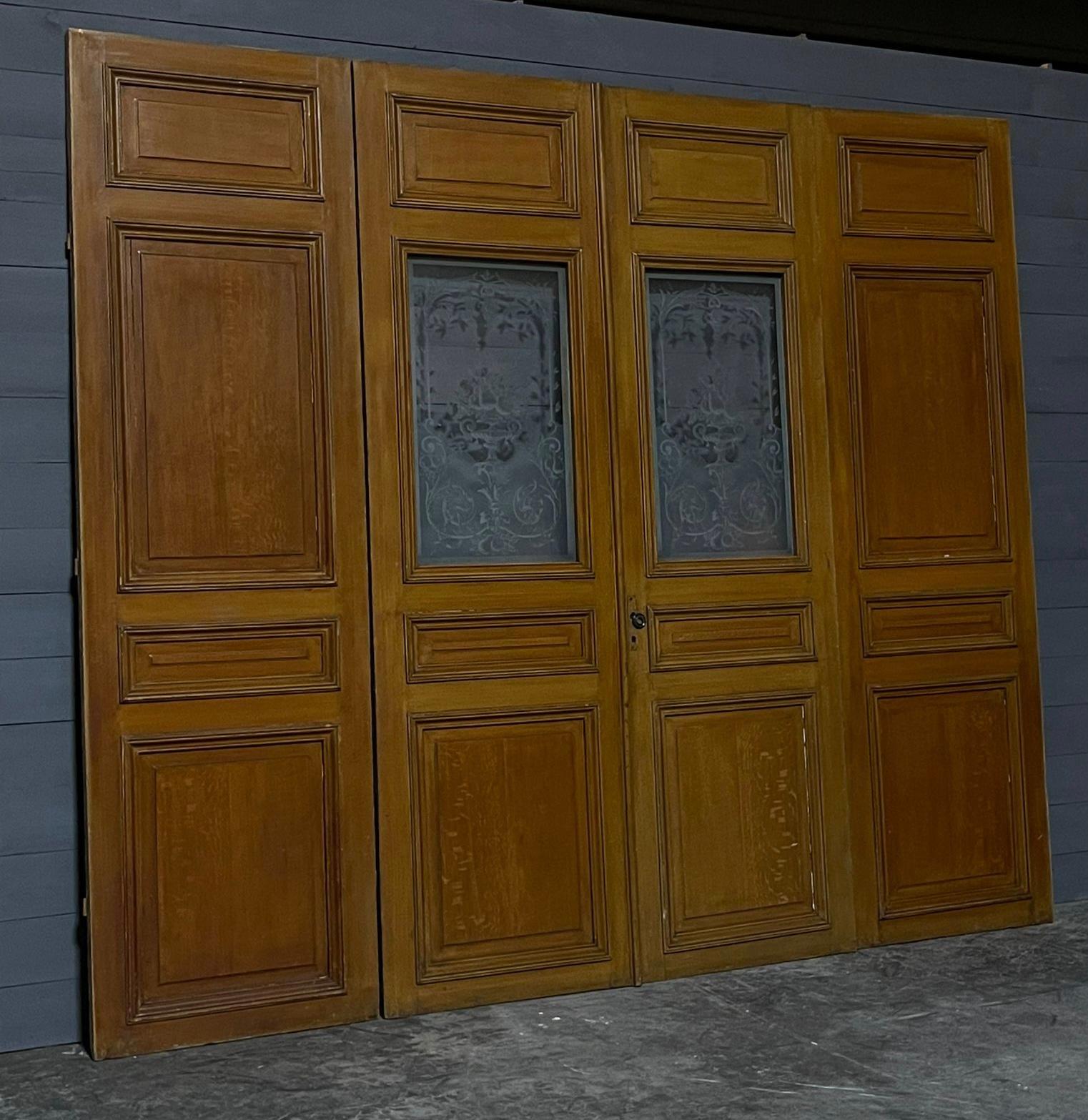 19th Century Set 4 French Chateau Doors For Sale