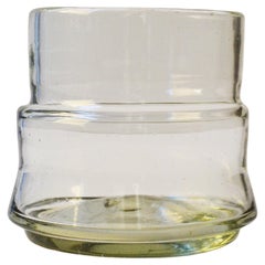Set 4 bicchieri da cocktail soffiati a mano trasparenti. Ispirato all'arte preispanica
