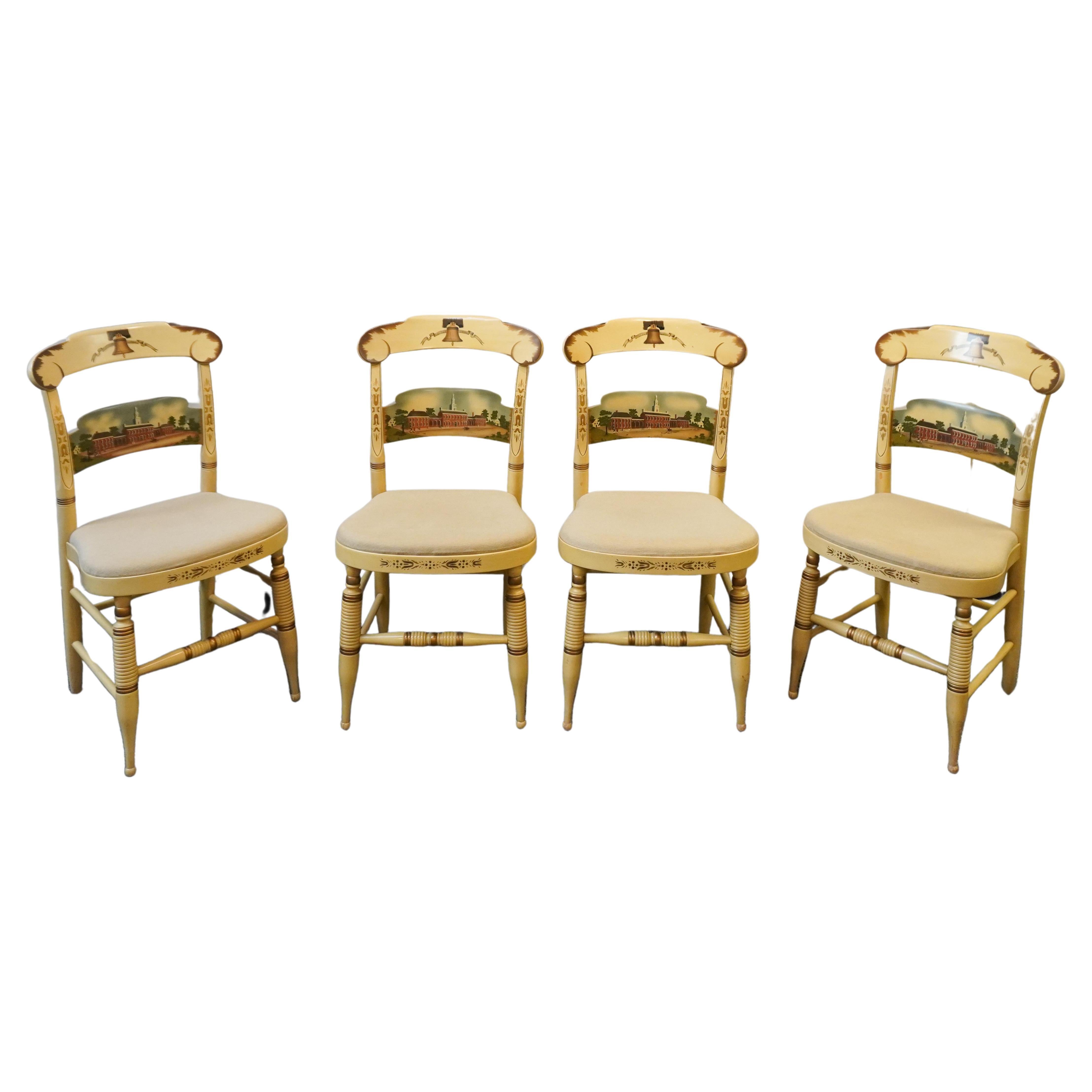 Set 4 Hitchcock für Strawbridge & Clothier 'The Independence Chairs' Ltd Edition im Angebot