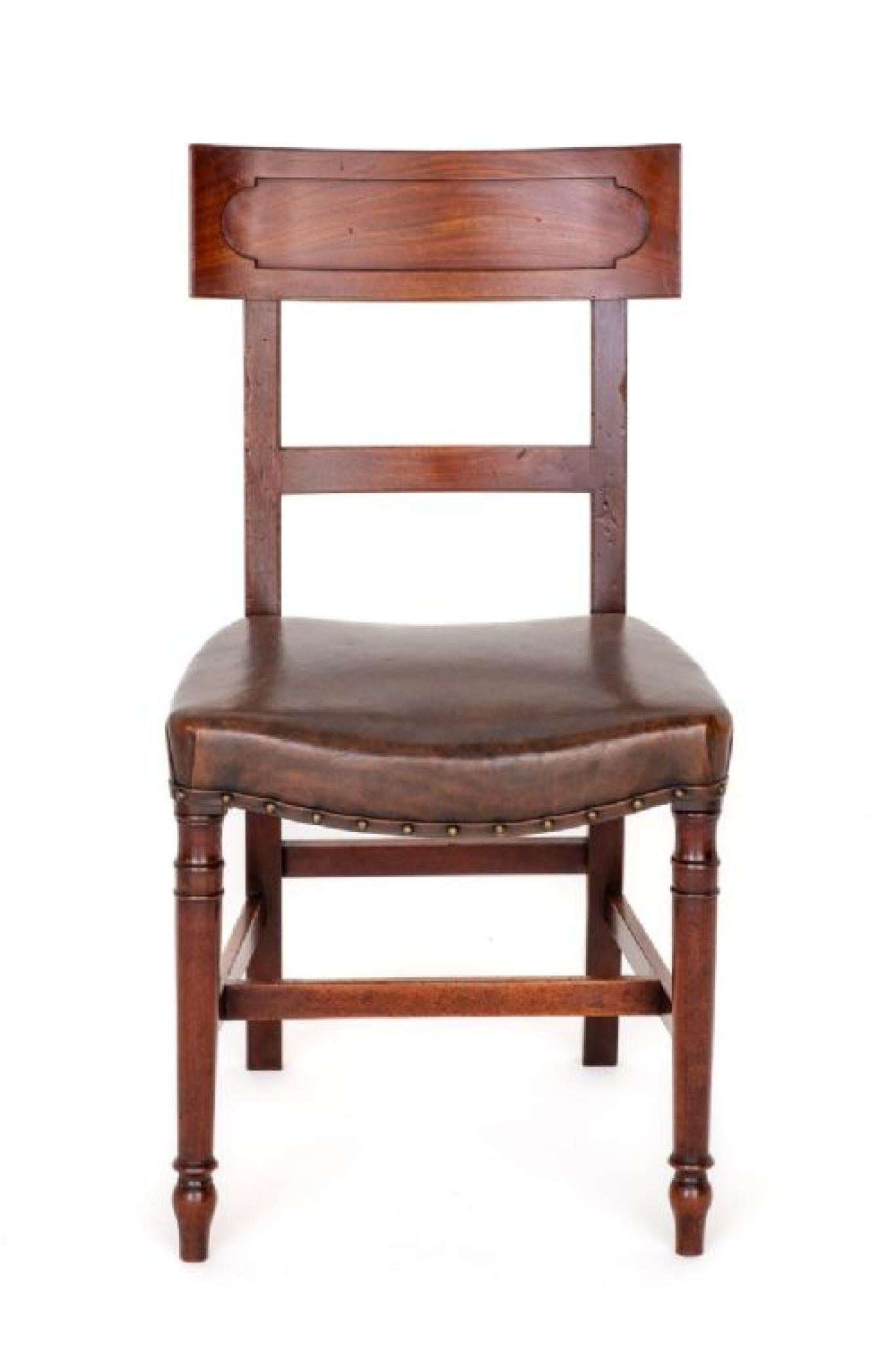 Ensemble de 4 chaises de salle à manger Regency en acajou 1815 Bon état - En vente à Potters Bar, GB
