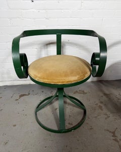 Set 4 Iron "Sultana" chairs / George Mulhauser