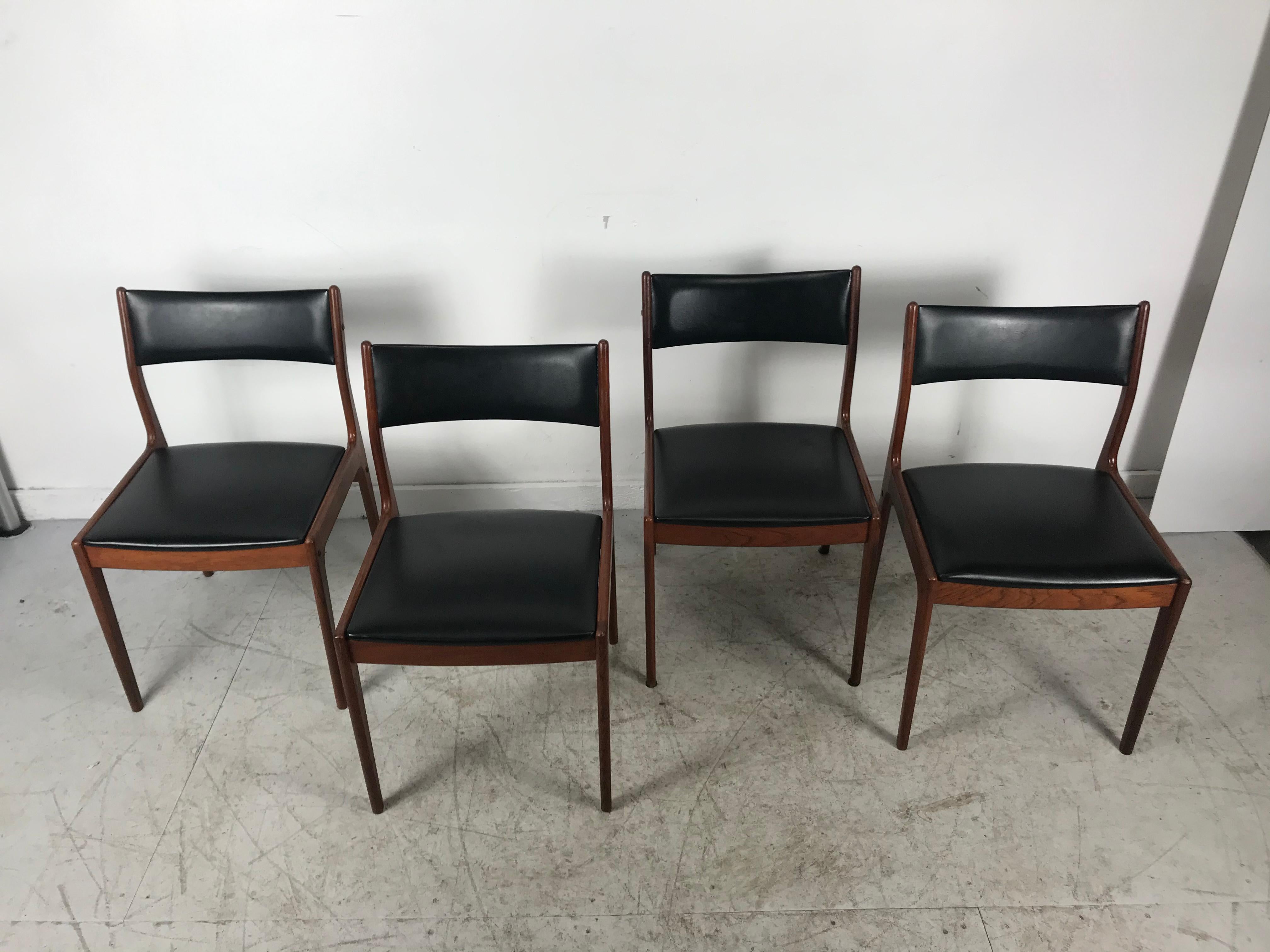 danish rosewood dining chairs