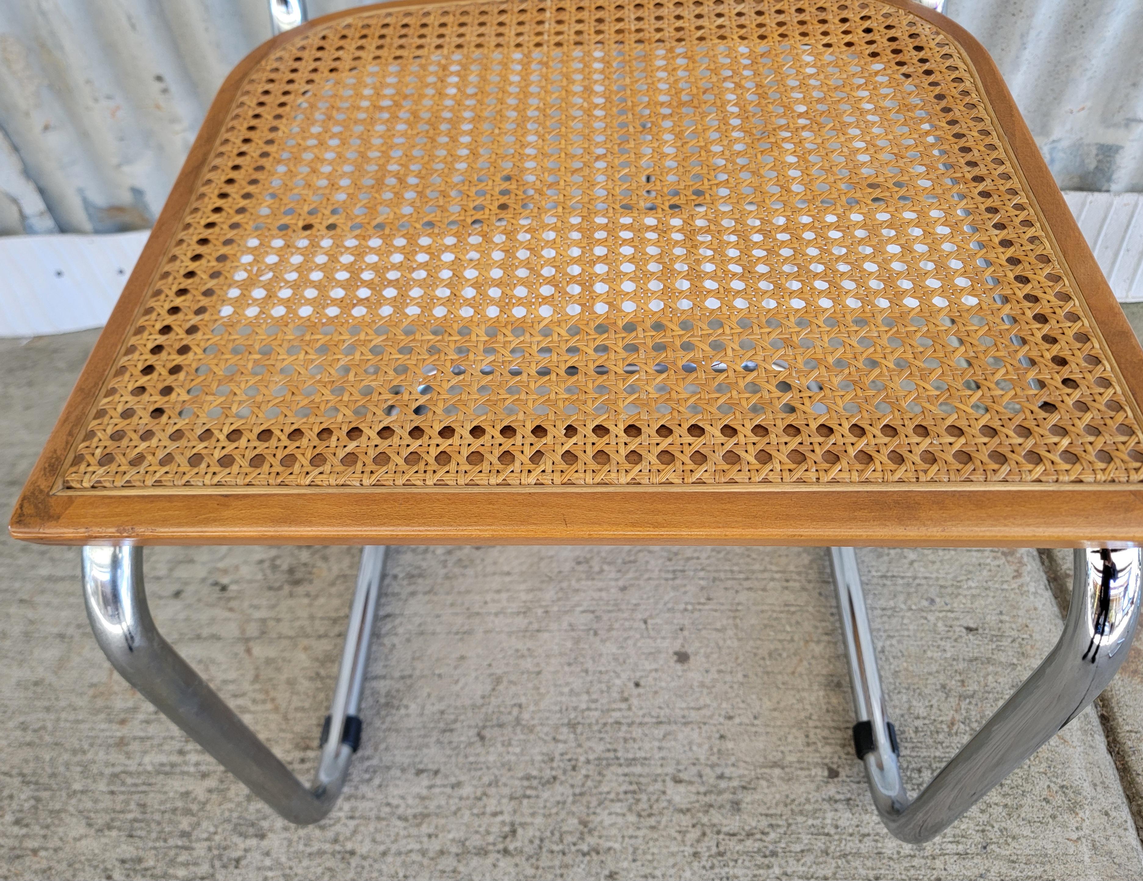 Set 4 Marcel Breuer Cesca Dining Chairs Italy 4
