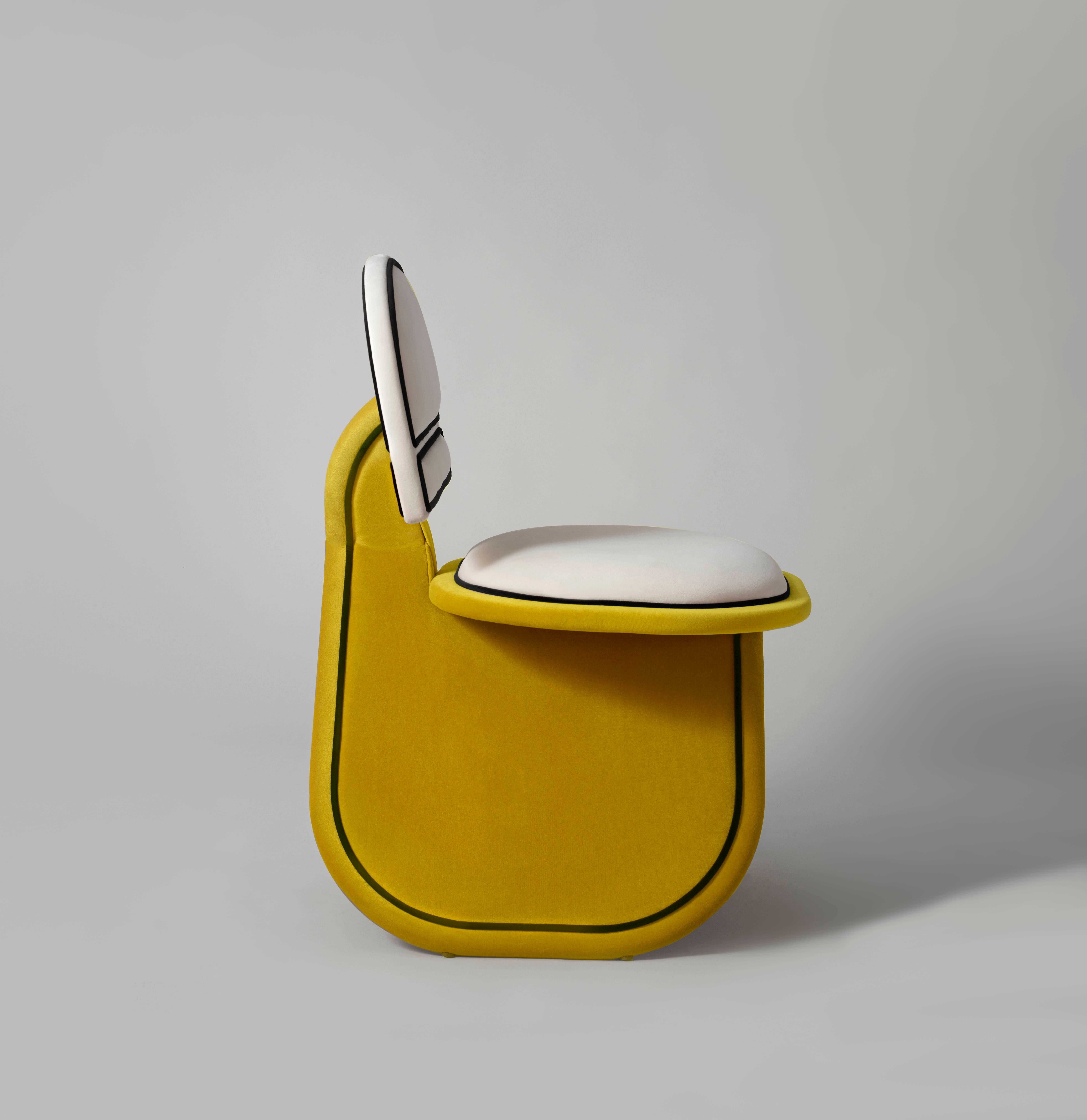 Art déco Set 4 Meco Chair Armchair Velvet Midcentury Upholstered Design Dovain Studio en vente