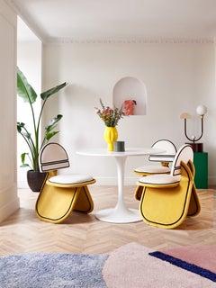 Set 4 Meco Chair Armchair Velvet Midcentury Upholstered Design Dovain Studio