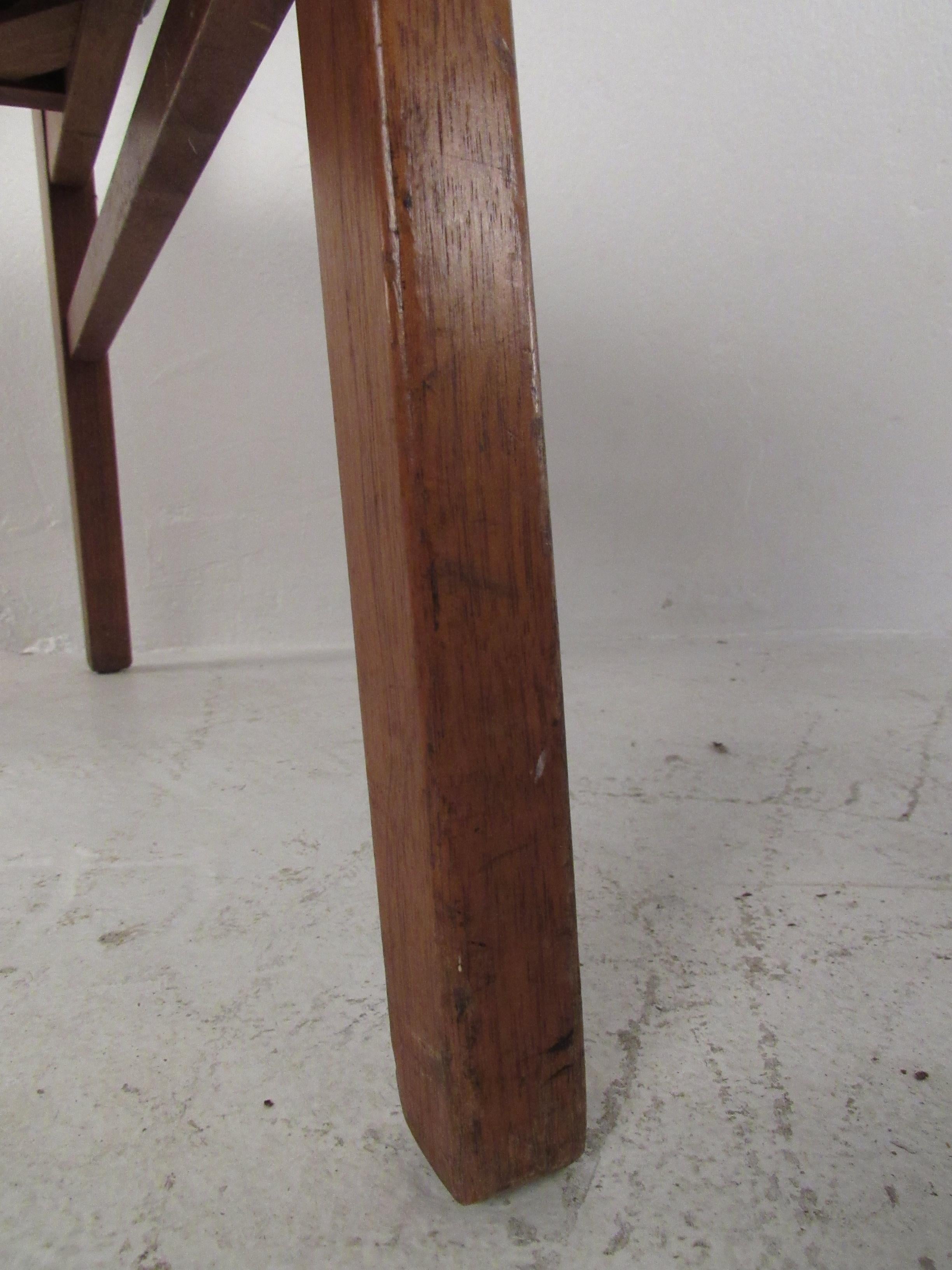 Set of 4 Midcentury Dining Chairs by B.L. Marble Furniture Co. 4