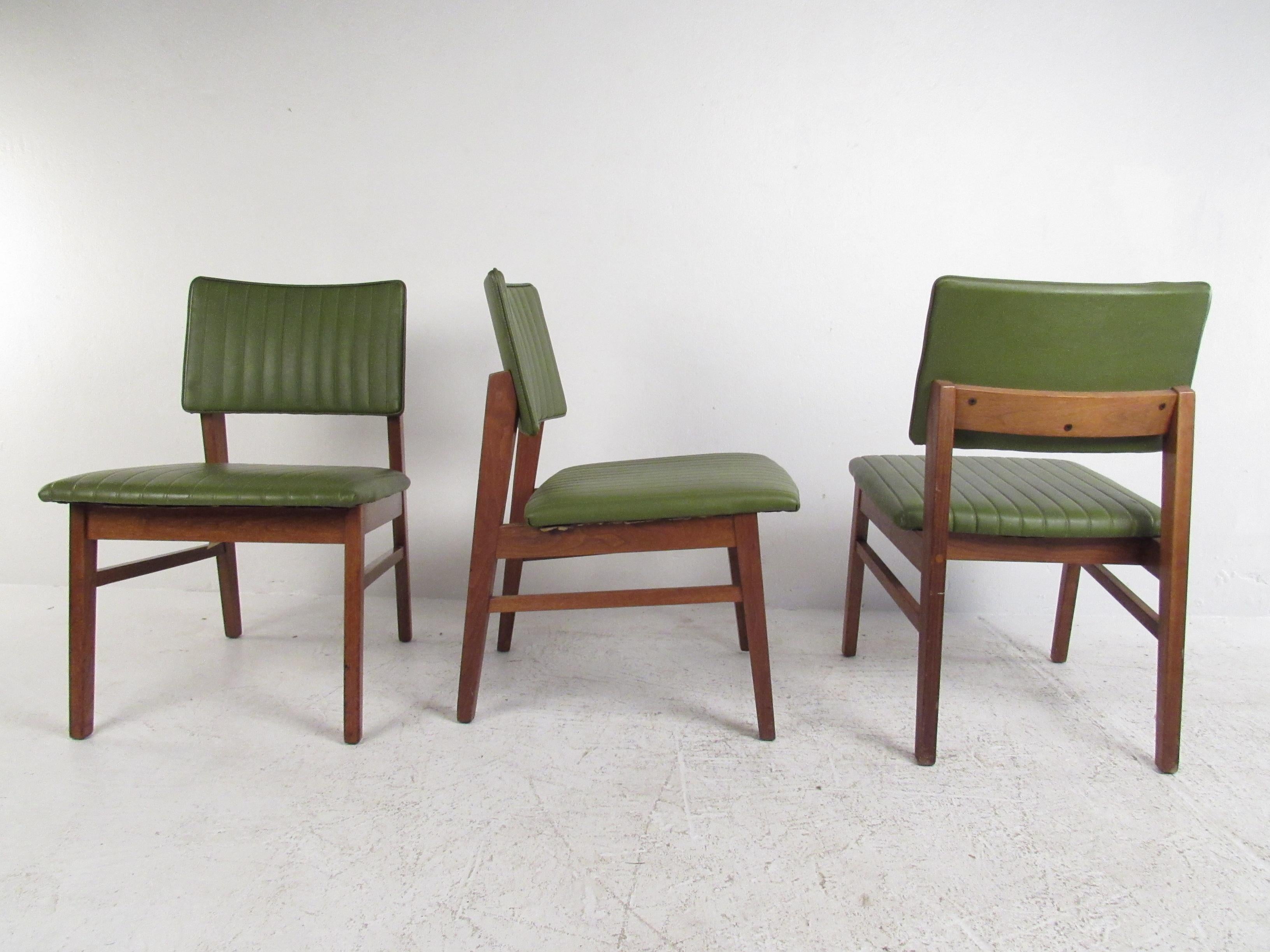 Mid-Century Modern Set of 4 Midcentury Dining Chairs by B.L. Marble Furniture Co.