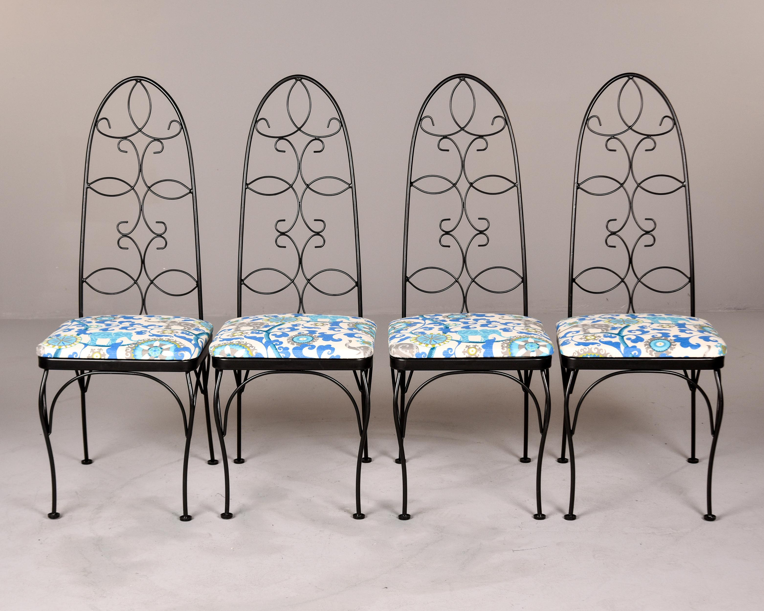 Mid-Century Modern Ensemble de 4 chaises de patio Wakefield du milieu du siècle dernier de Lloyd/ Heywood en vente